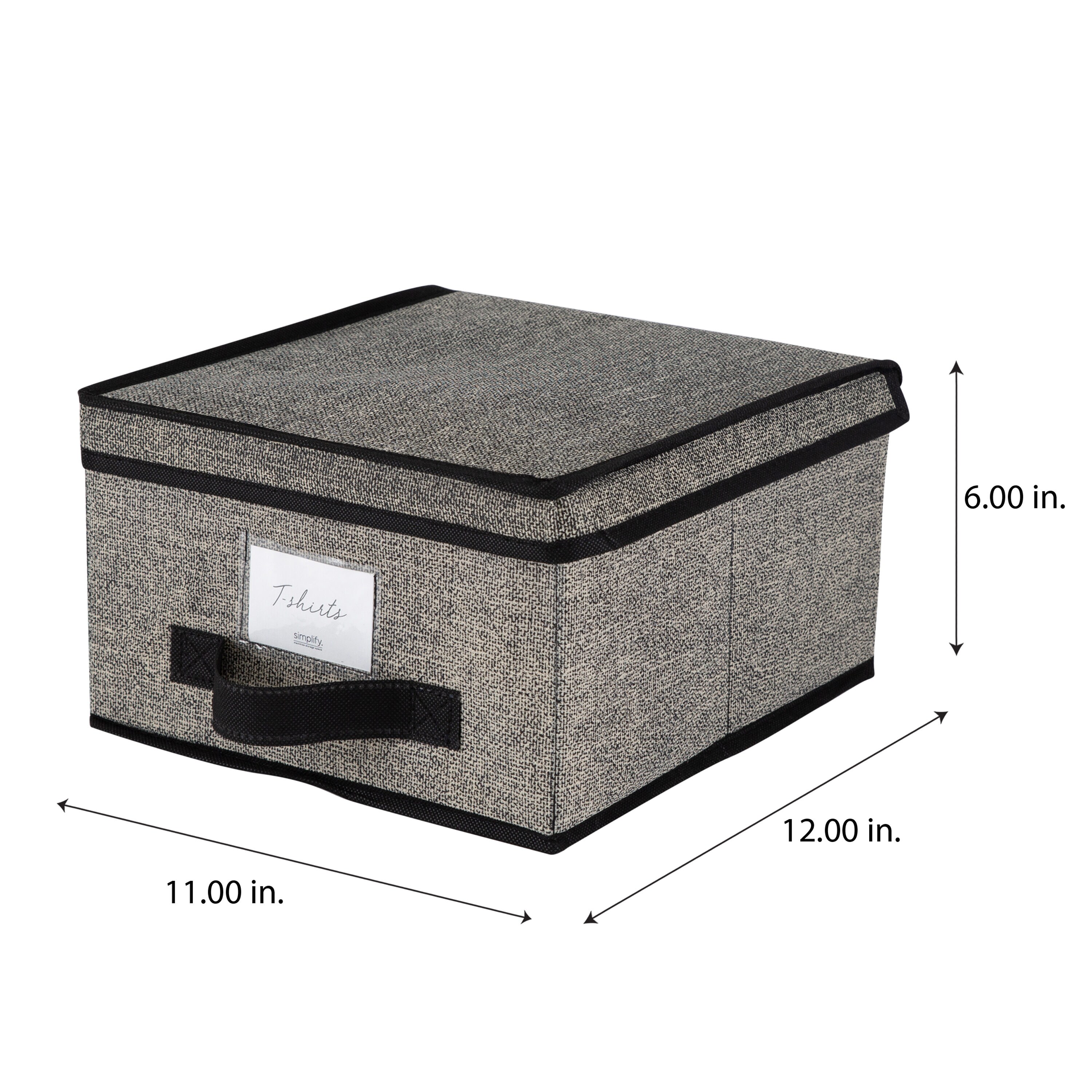 Simplify Black Underbed Storage Bag (24-in x 12-in x 18-in) in the Clothing  Storage Accessories department at