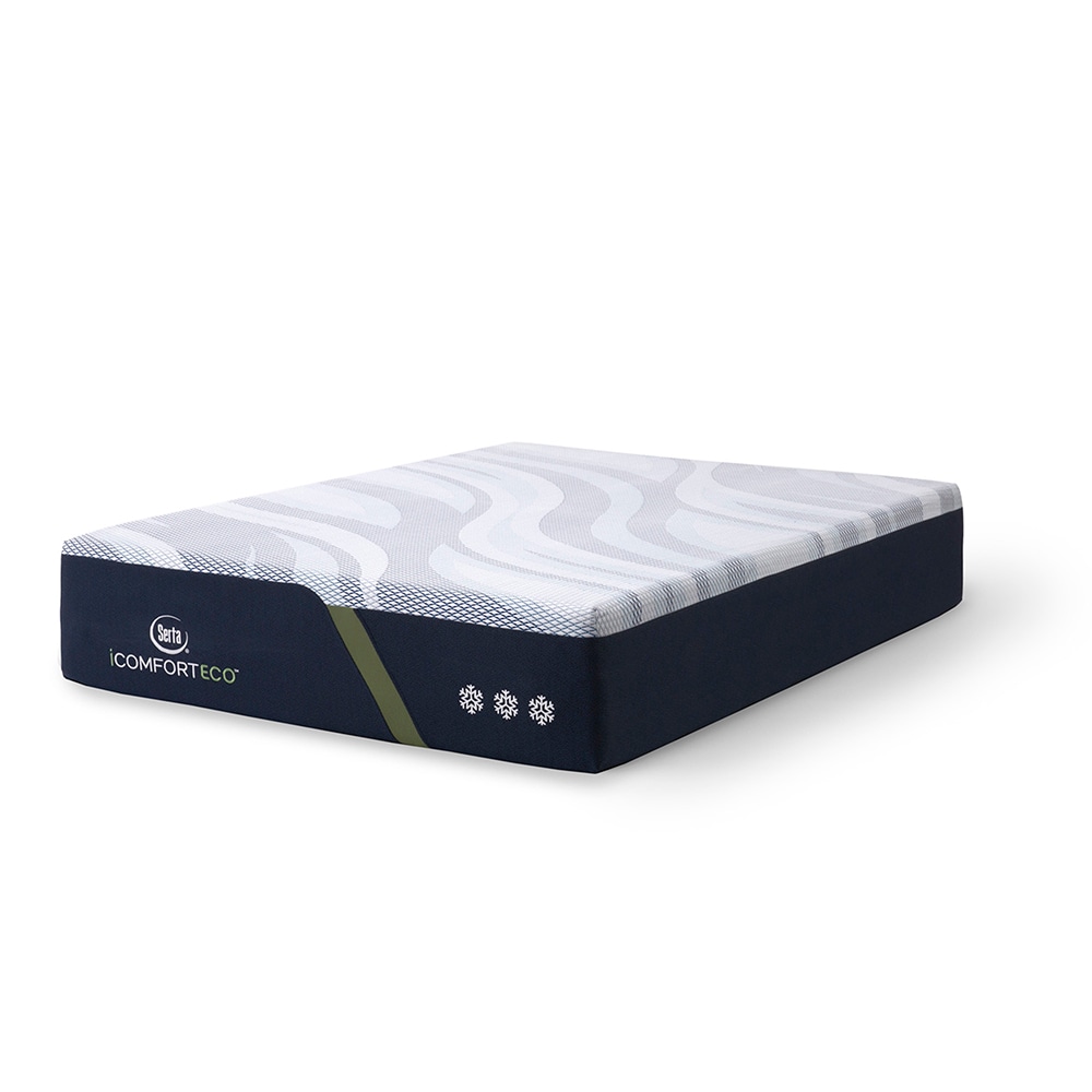 Serta iComfortECO F30LTX 14.25-in Soft King Memory Foam Mattress in the ...