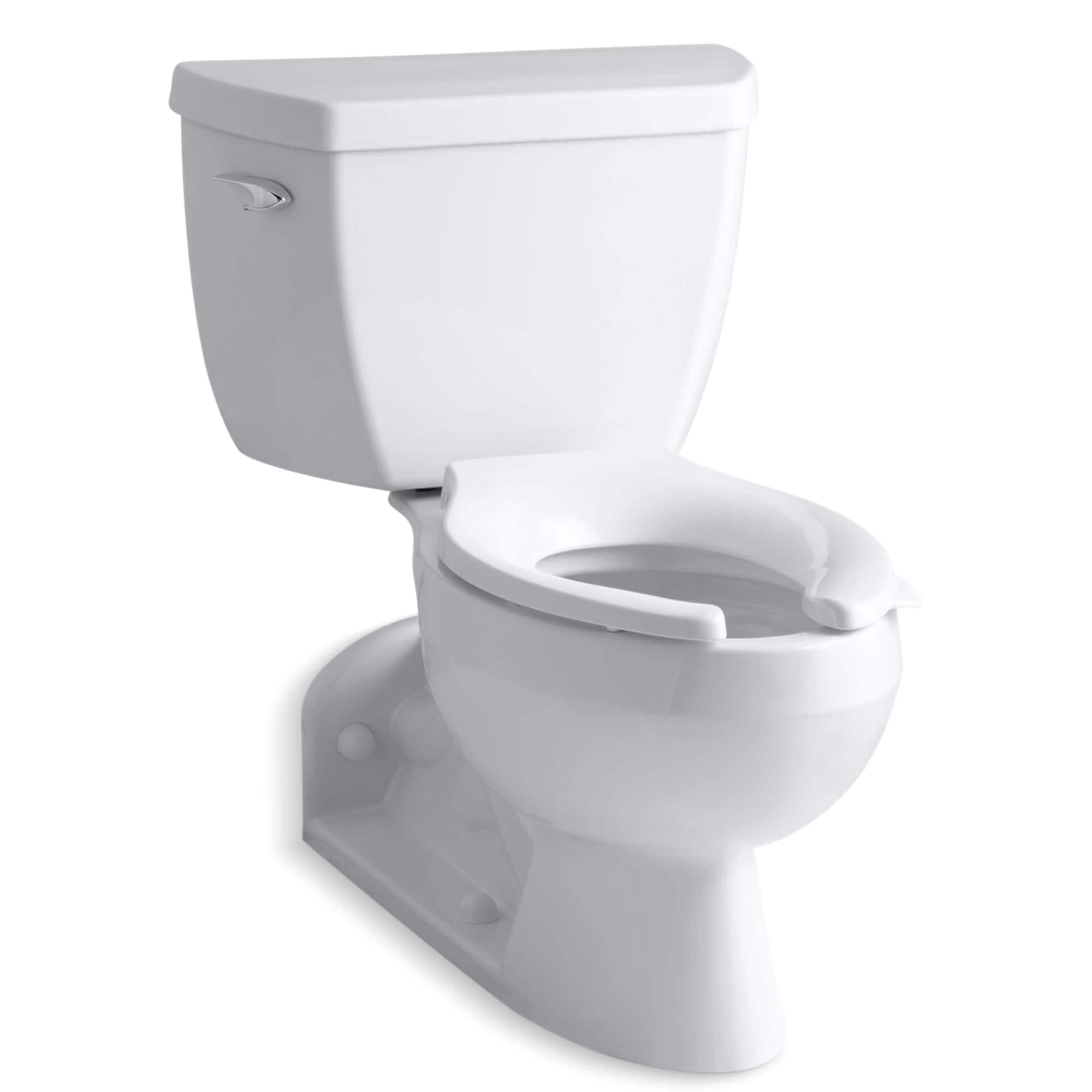 KOHLER 3554-0 Barrington White Elongated Standard height 2-piece Toilet 4-in Rough-In 1.6 GPF