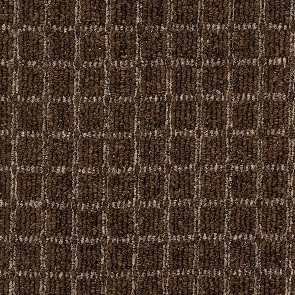 Mohawk LC63-L002-0808 (Sample) Home and Office Intersect Village Place Brown 20-oz sq yard Polyester Pattern Indoor Carpet