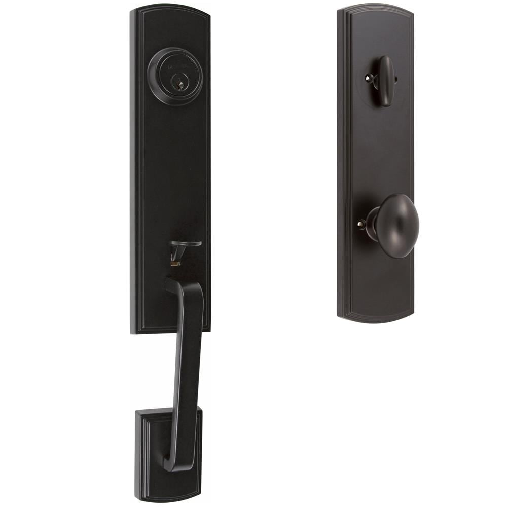 Delaney Hardware 374154CN-RH Briona Black Dummy door handleset with Classic Lever