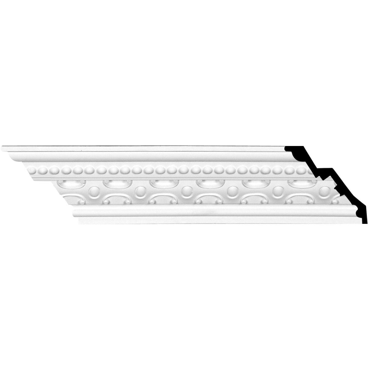 Ekena Millwork 1378682 Zadlo 5-7/8-in x 7-ft 10-1/2-in Primed Urethane Crown Moulding 12 -Pack