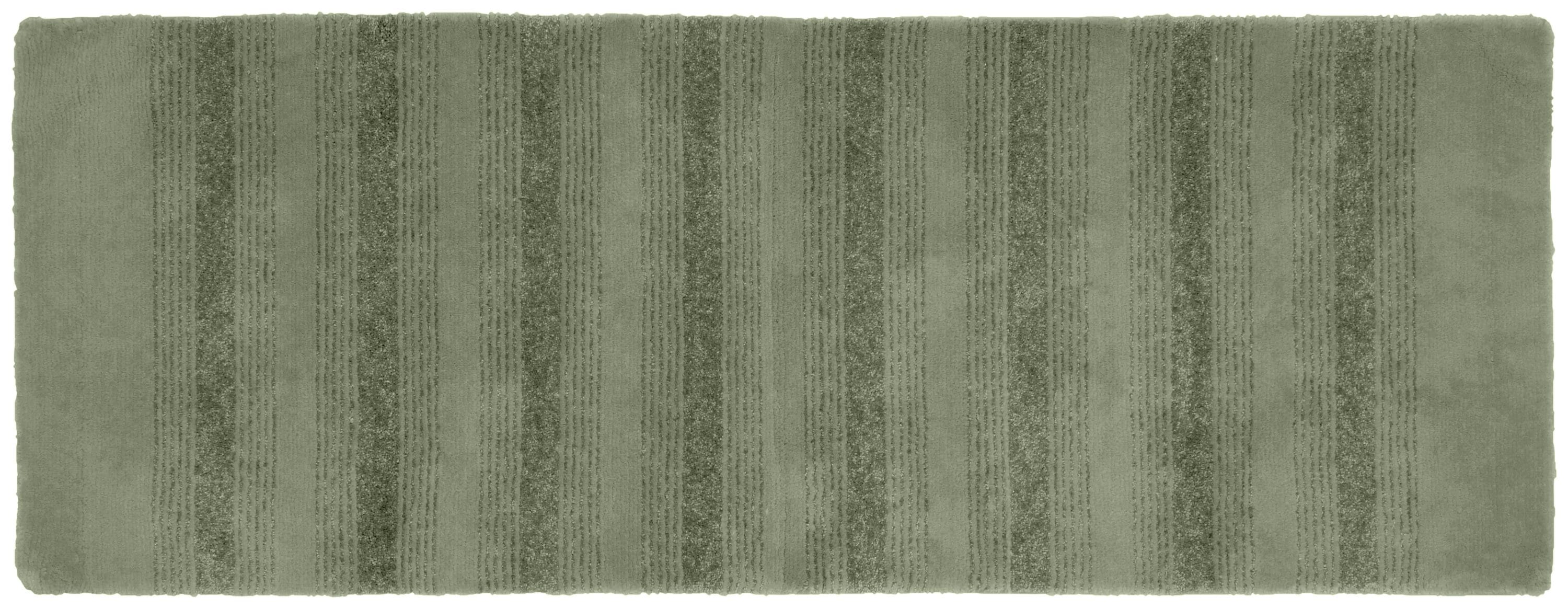 Leaves Bathroom Runner Rug 24X60 Non Slip Long Bathroom Rugs Green