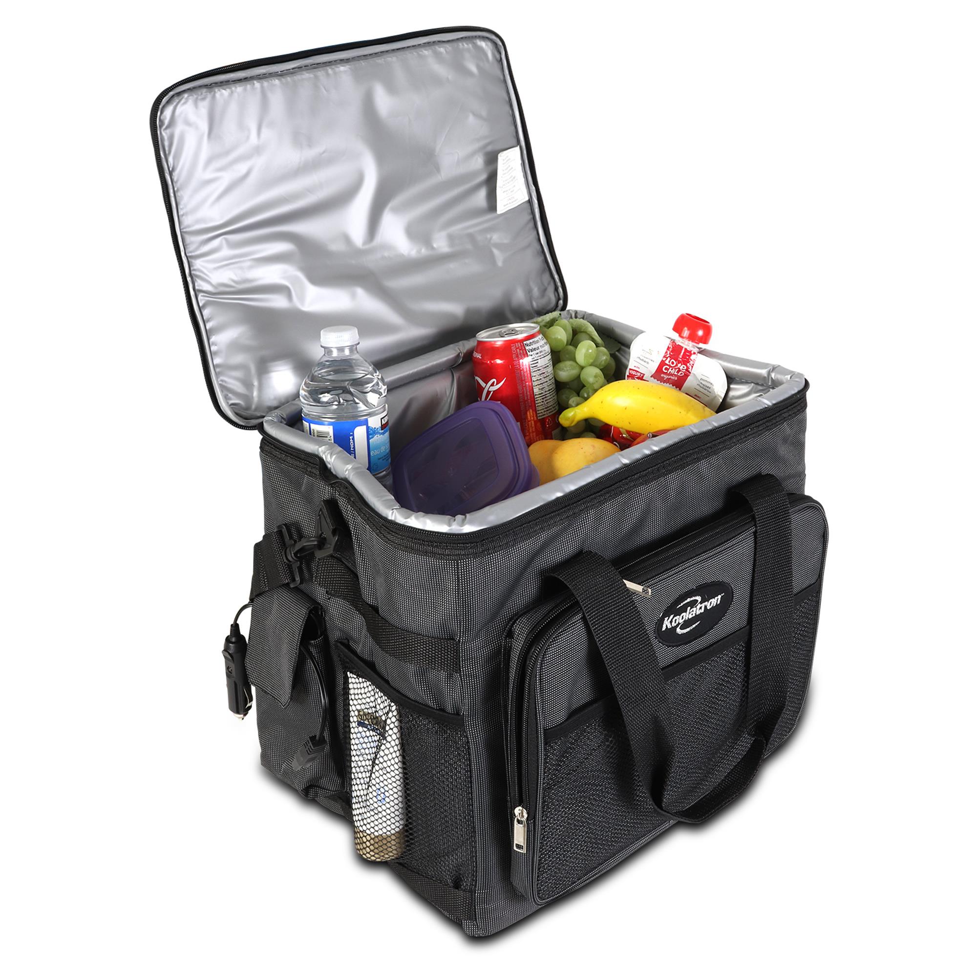 Salton Black 1.58 Insulated Self-heating Lunch Box in the Portable