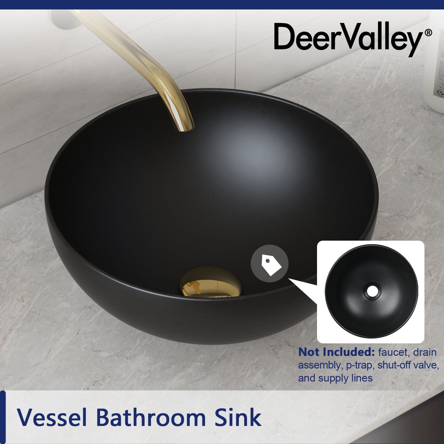 DeerValley DV-1V0025 Bath-Sink - View #4
