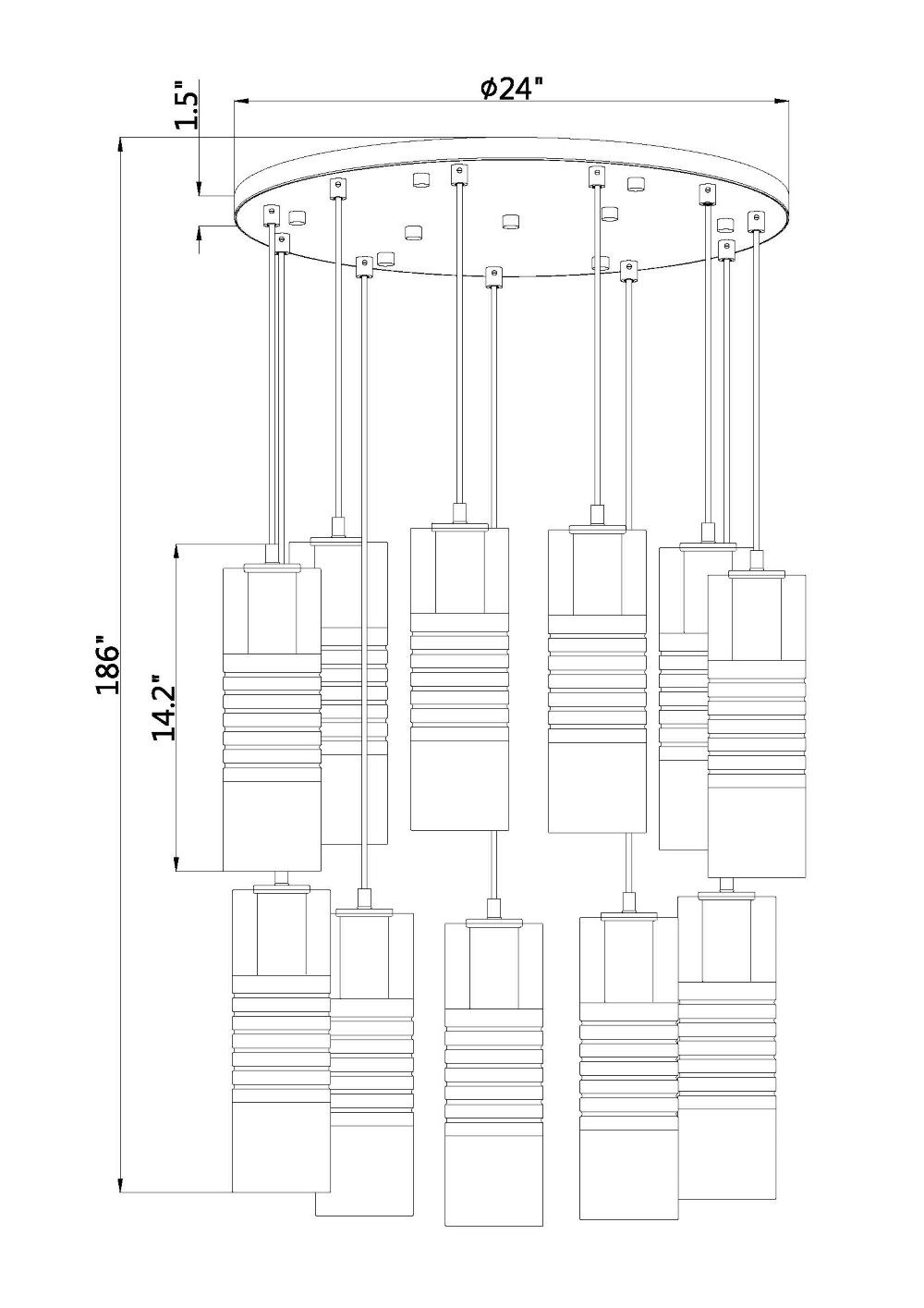 Z-Lite 824P-11R-MGLD b090015 - View #8