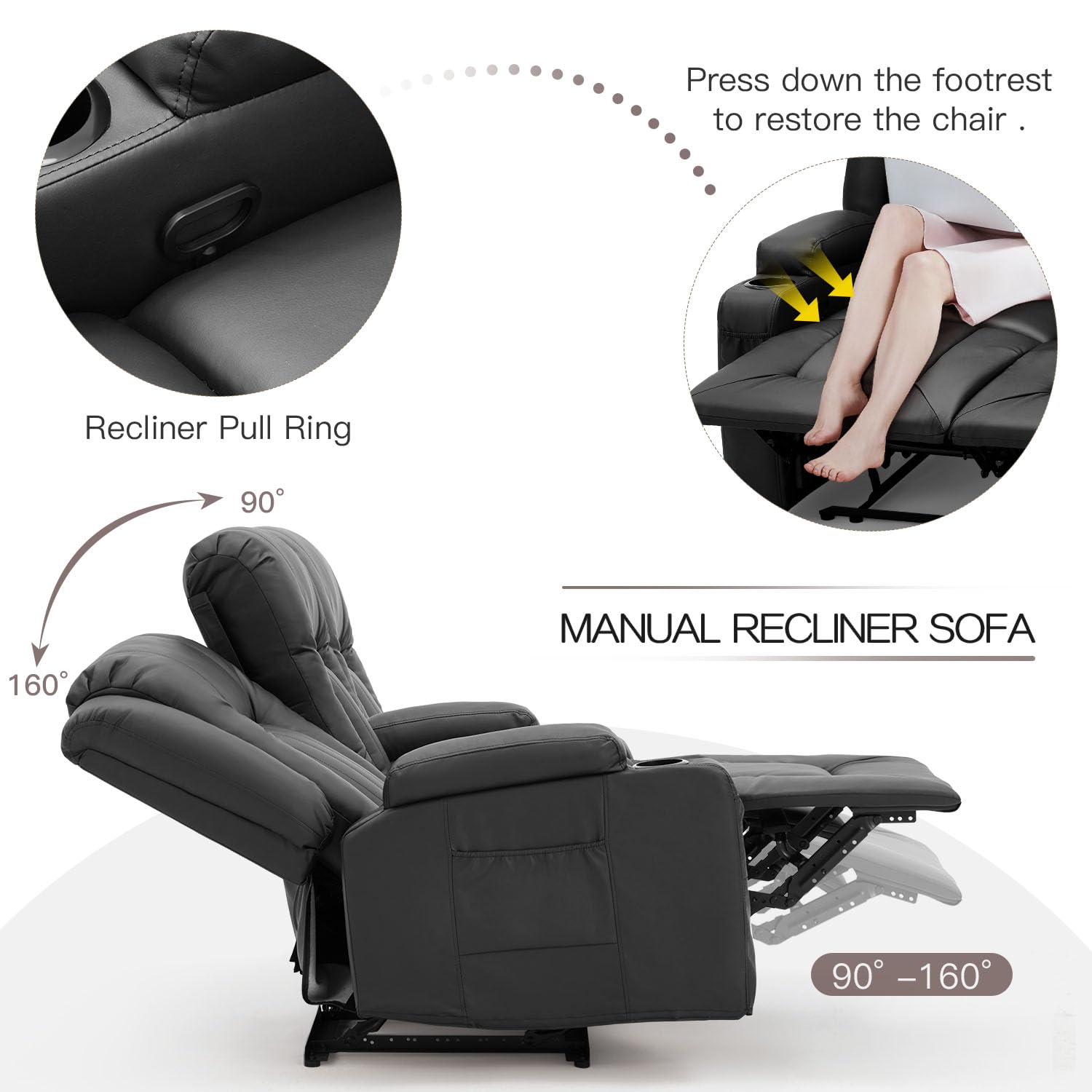 AECOJOY 13098UBK-LS01 Sofas-Loveseats - View #5
