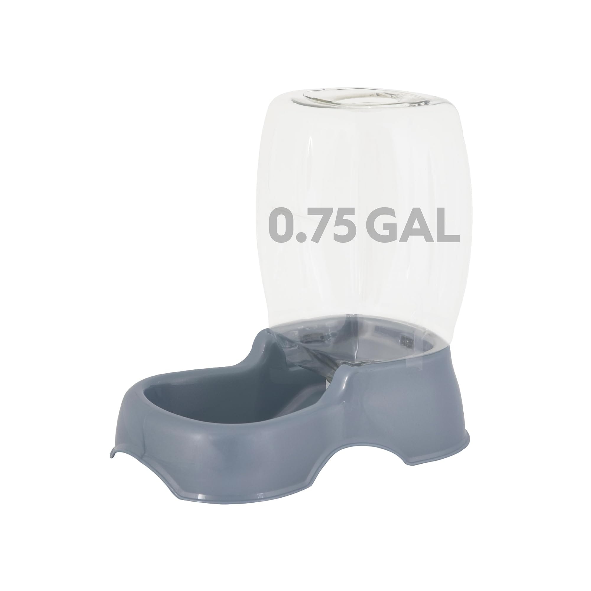 Petmate  Pet Cafe Cat and Dog Gravity Water Dispenser - Water Bowl for Cats and Dogs USA Made 0.75 GAL Pearl Gray