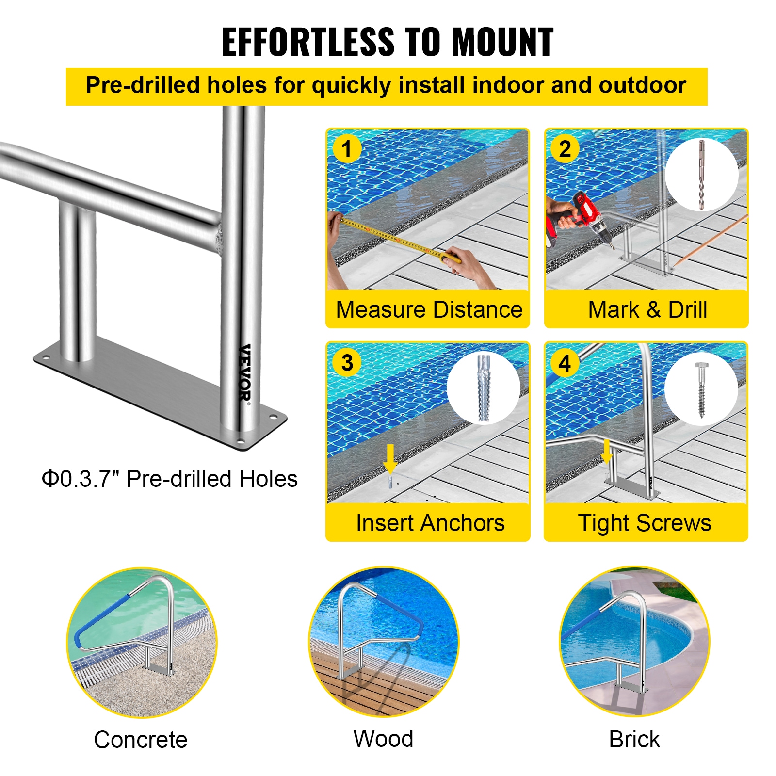 Swimming Pool Railing Height