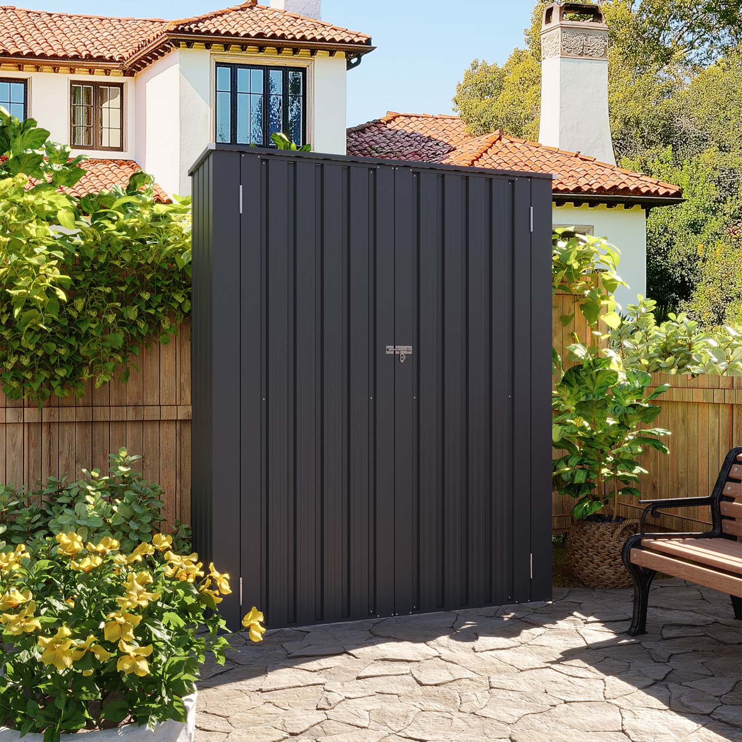 Sunmthink Z-MSD0503-39BK Metal-Storage-Buildings-Sheds - View #3