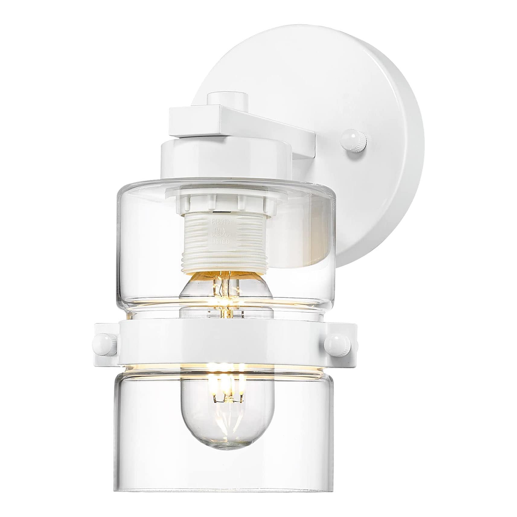 LTMATE LSJE258B WH JAZAVA 3.9-in 1 -Light Polished White Modern/contemporary Vanity light