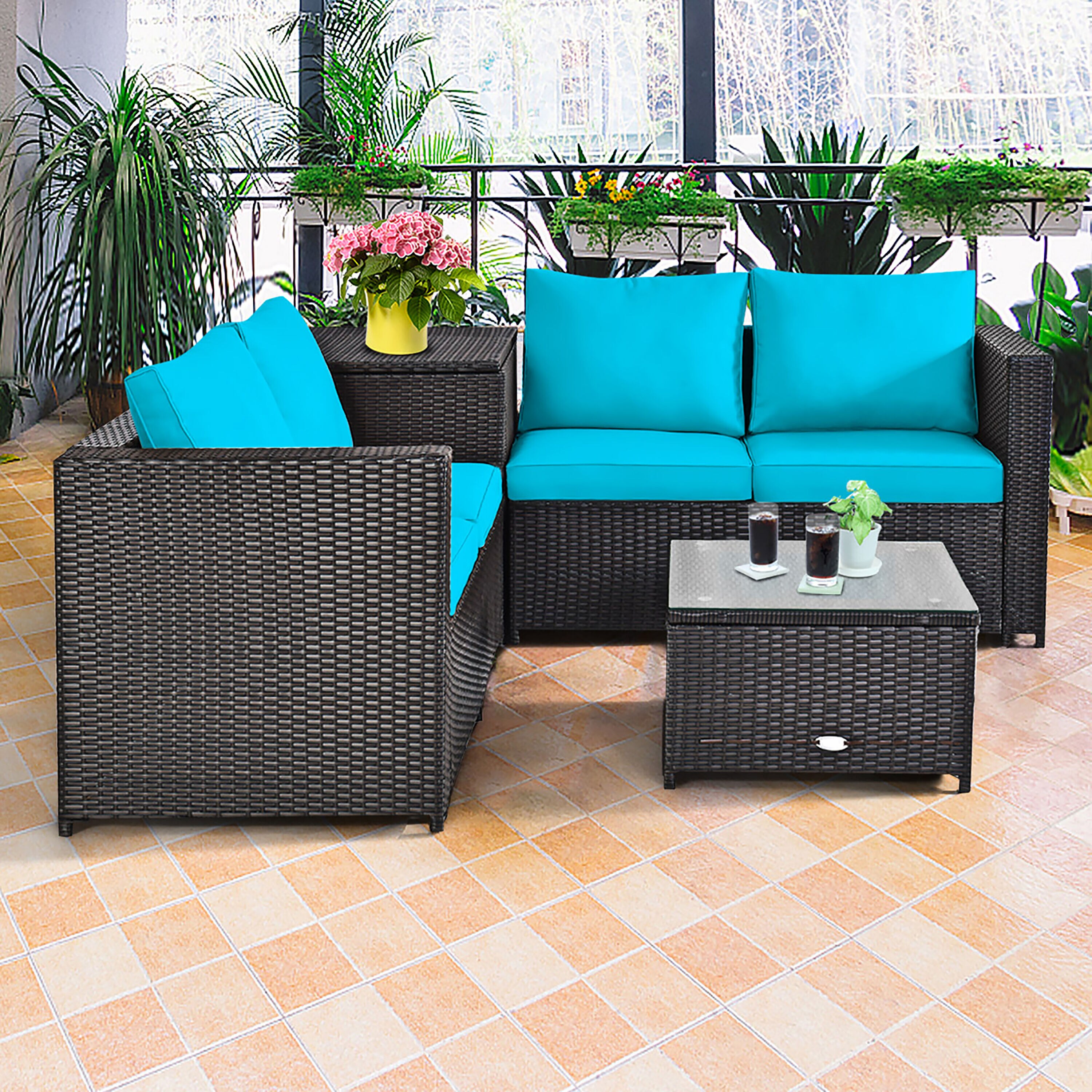 Costway HW66714TU+ Patio-Conversation-Sets - View #10