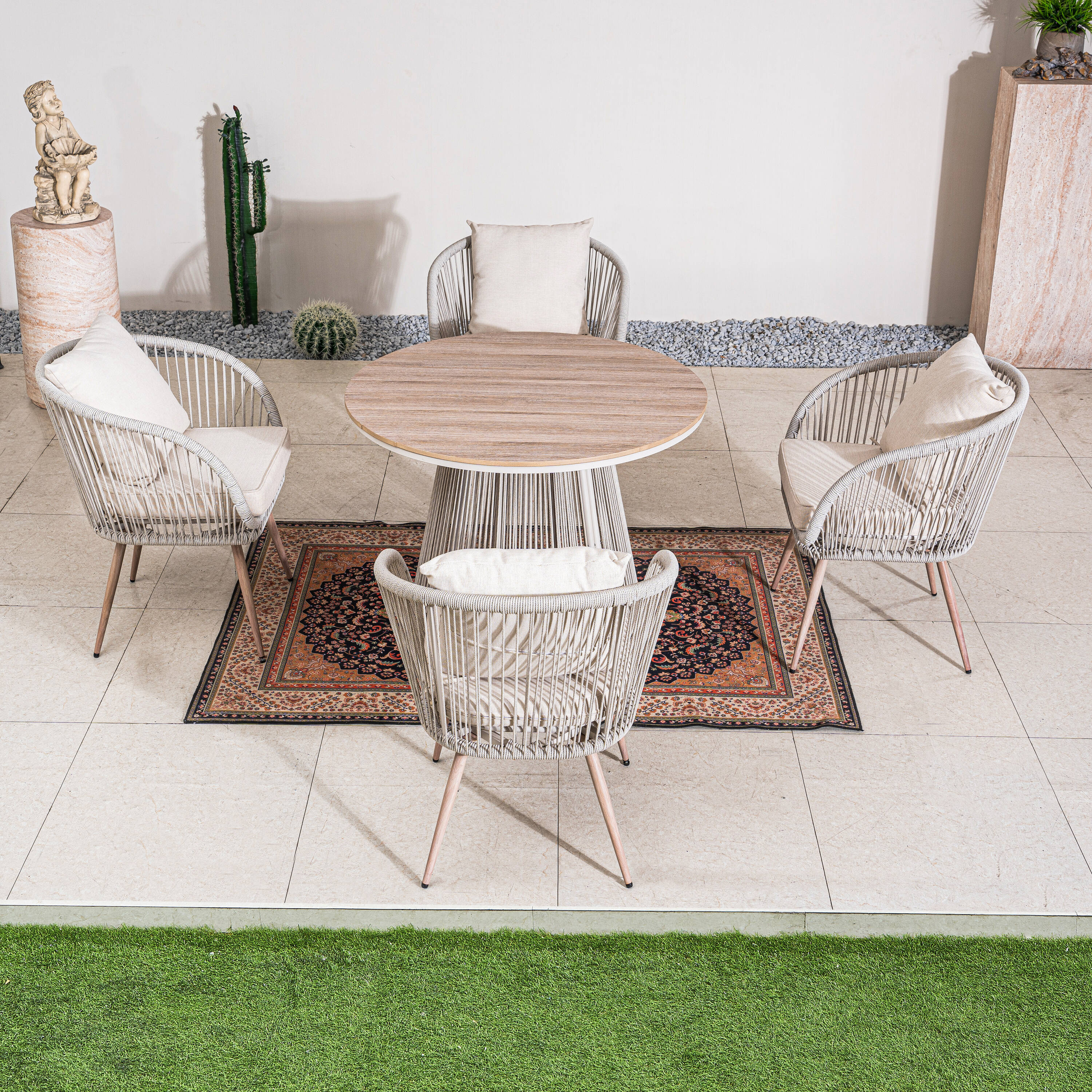 Direct Wicker DWD-25414C-GR Patio-Conversation-Sets - View #2