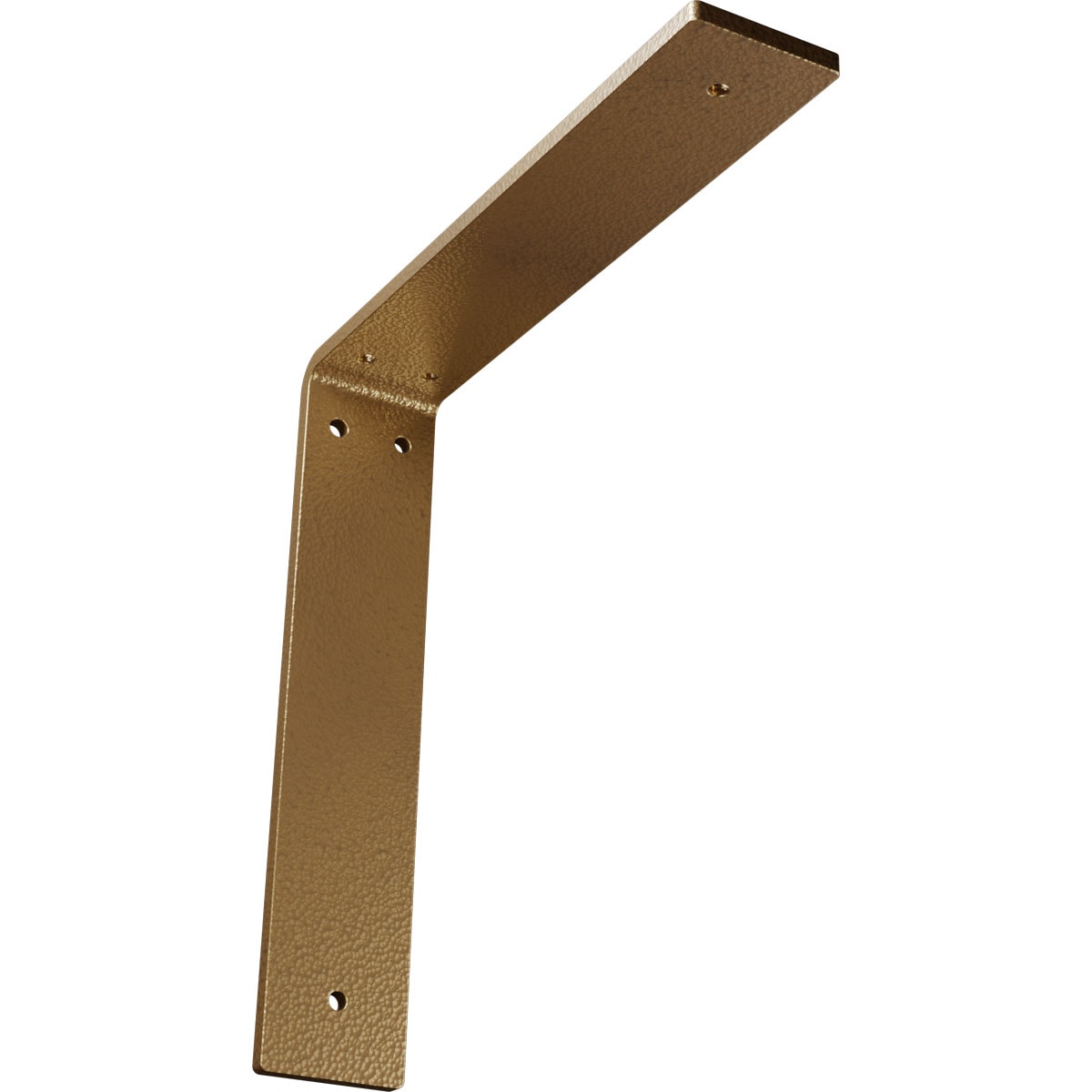 Ekena Millwork BKTM02X10X10HAHGO Hamilton 10-in x 2-in x 10-in Gold Steel Countertop support bracket