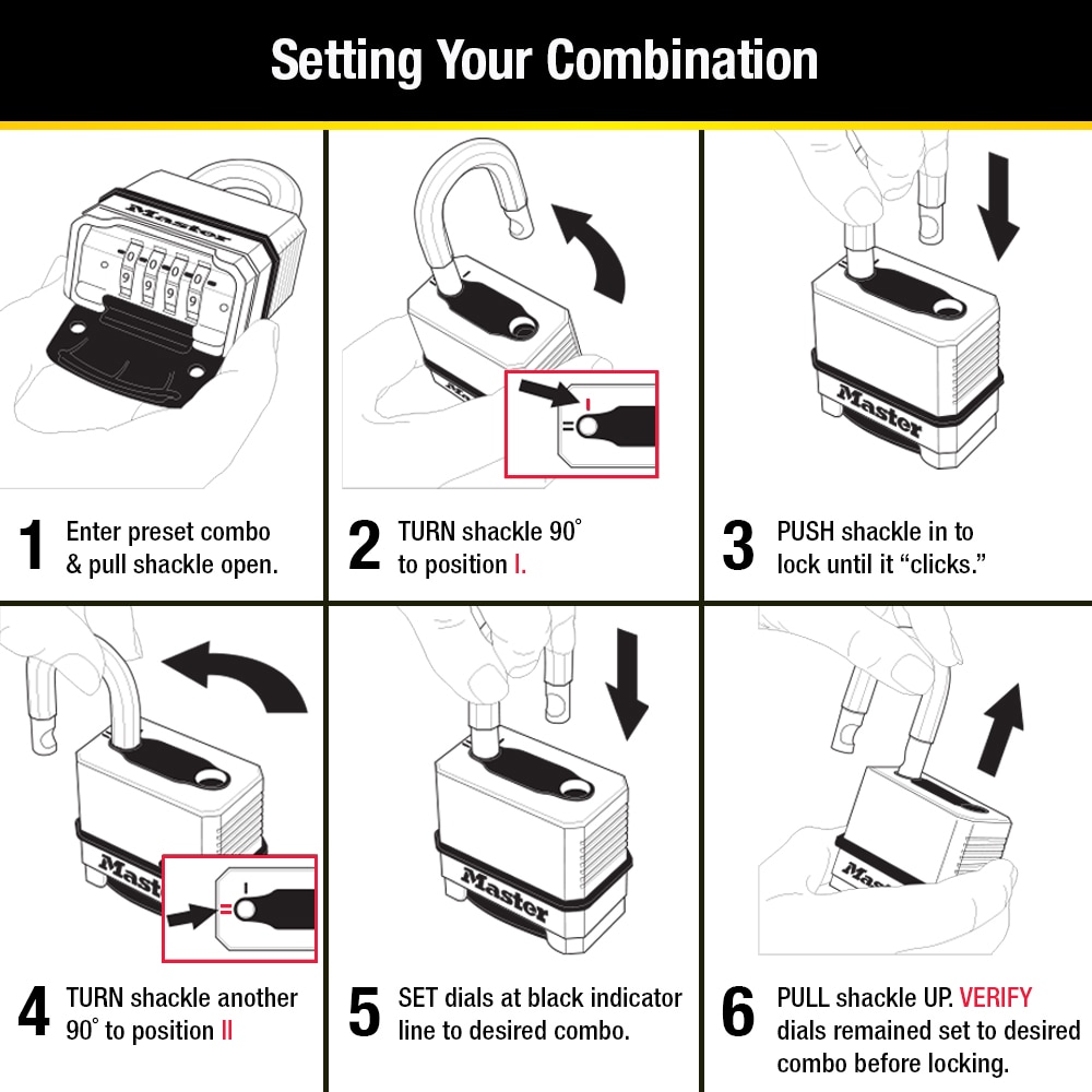 Master Lock M175TRILJ Padlocks-Locks-Cables - View #5