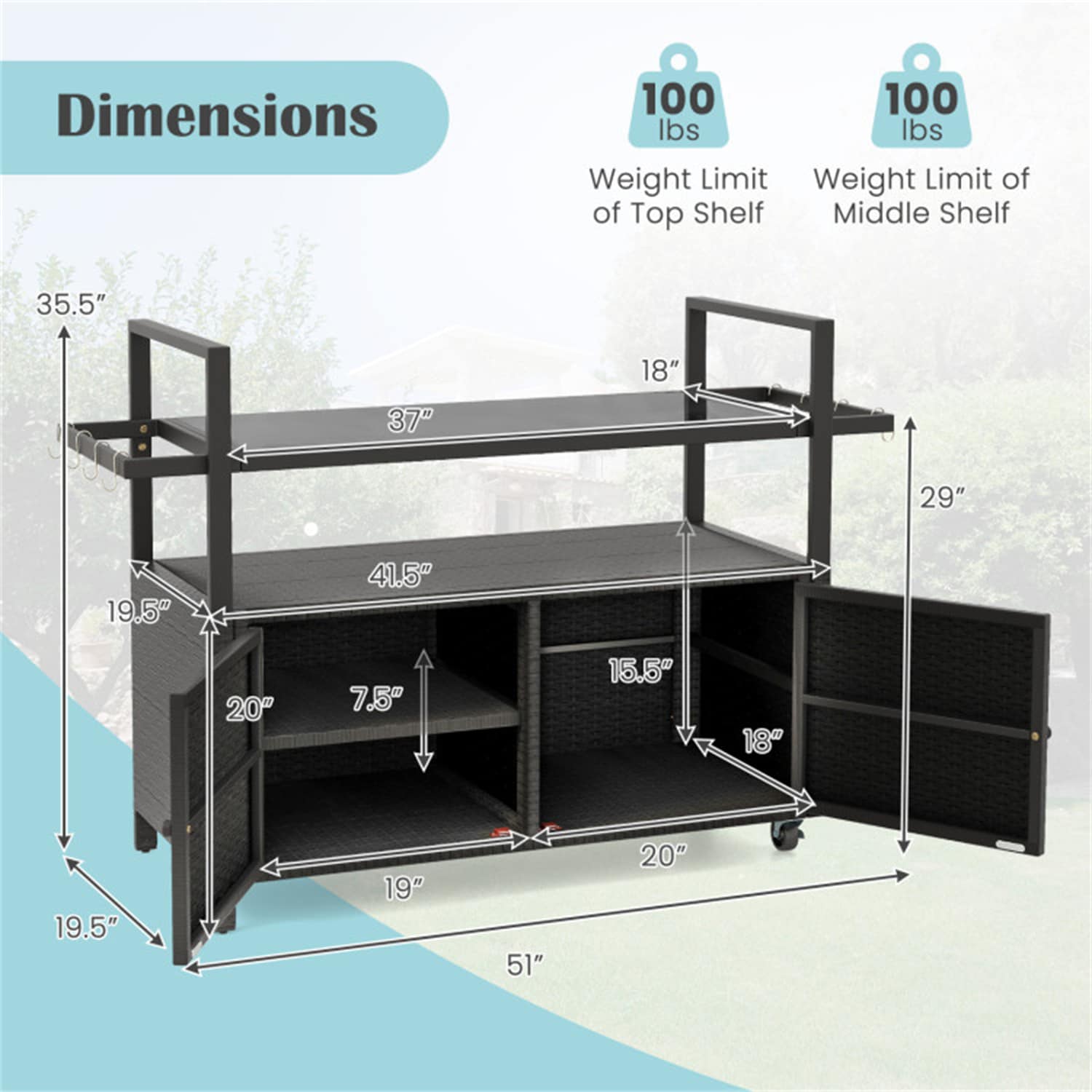 BABOOM BOM-2136044-OR Outdoor-Carts - View #3