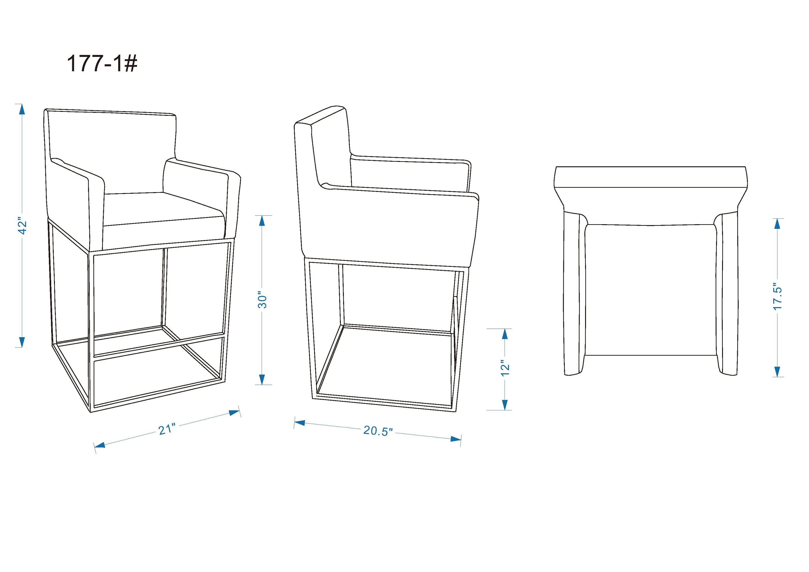 Manhattan Comfort 3-BS017-CR stools - View #3