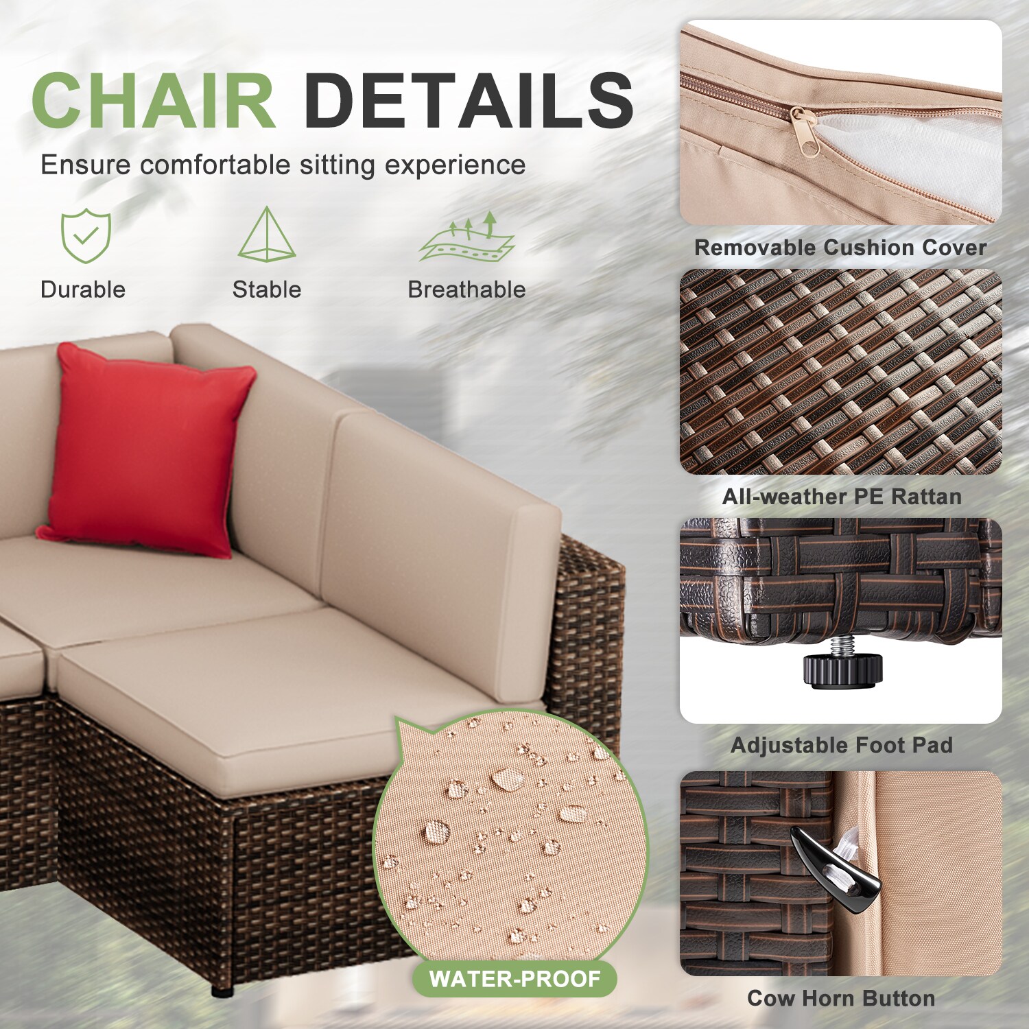 Bapipro BP3508R16 Patio-Conversation-Sets - View #3