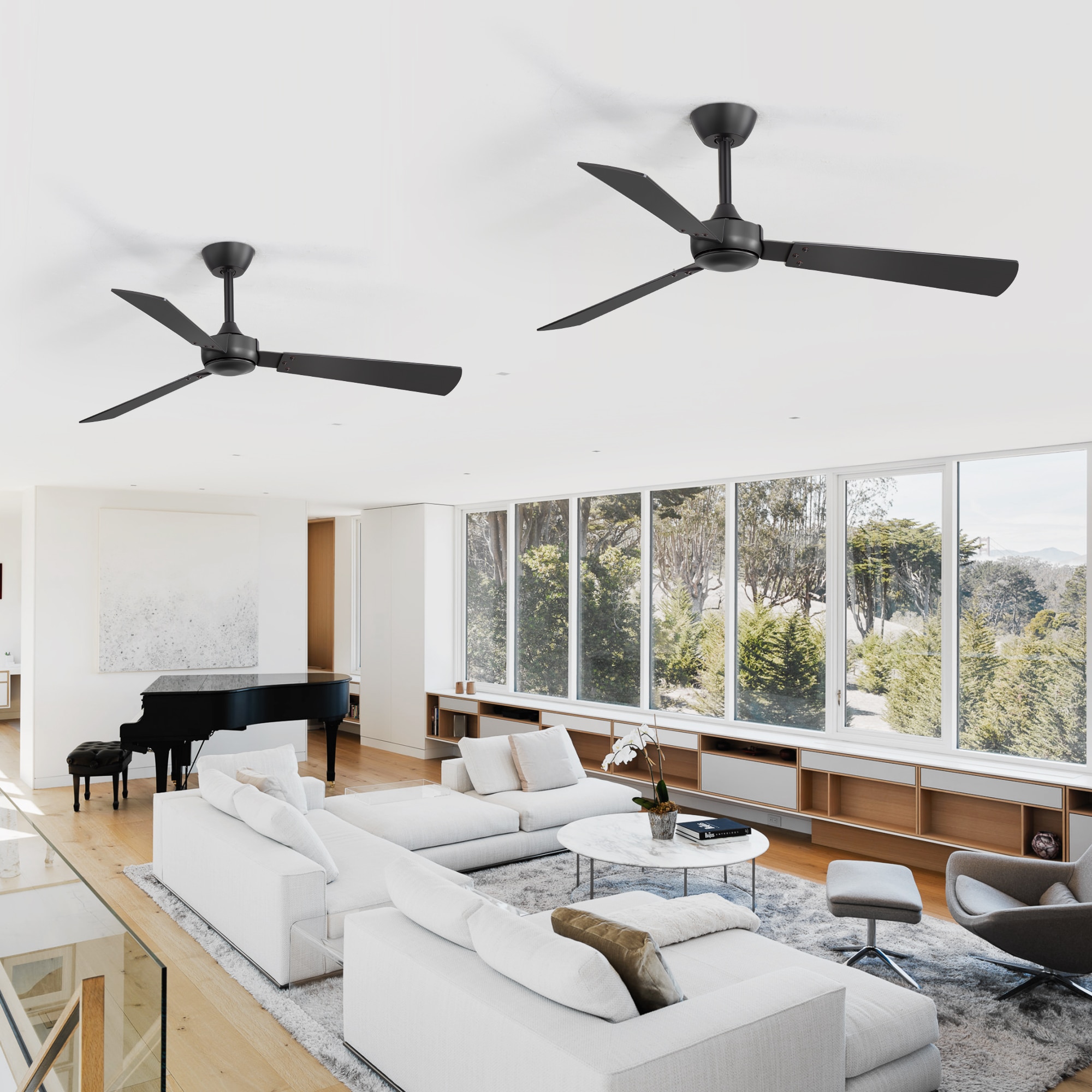 Breezary 35063-BK-NL-2PCS Ceiling-Fans - View #5