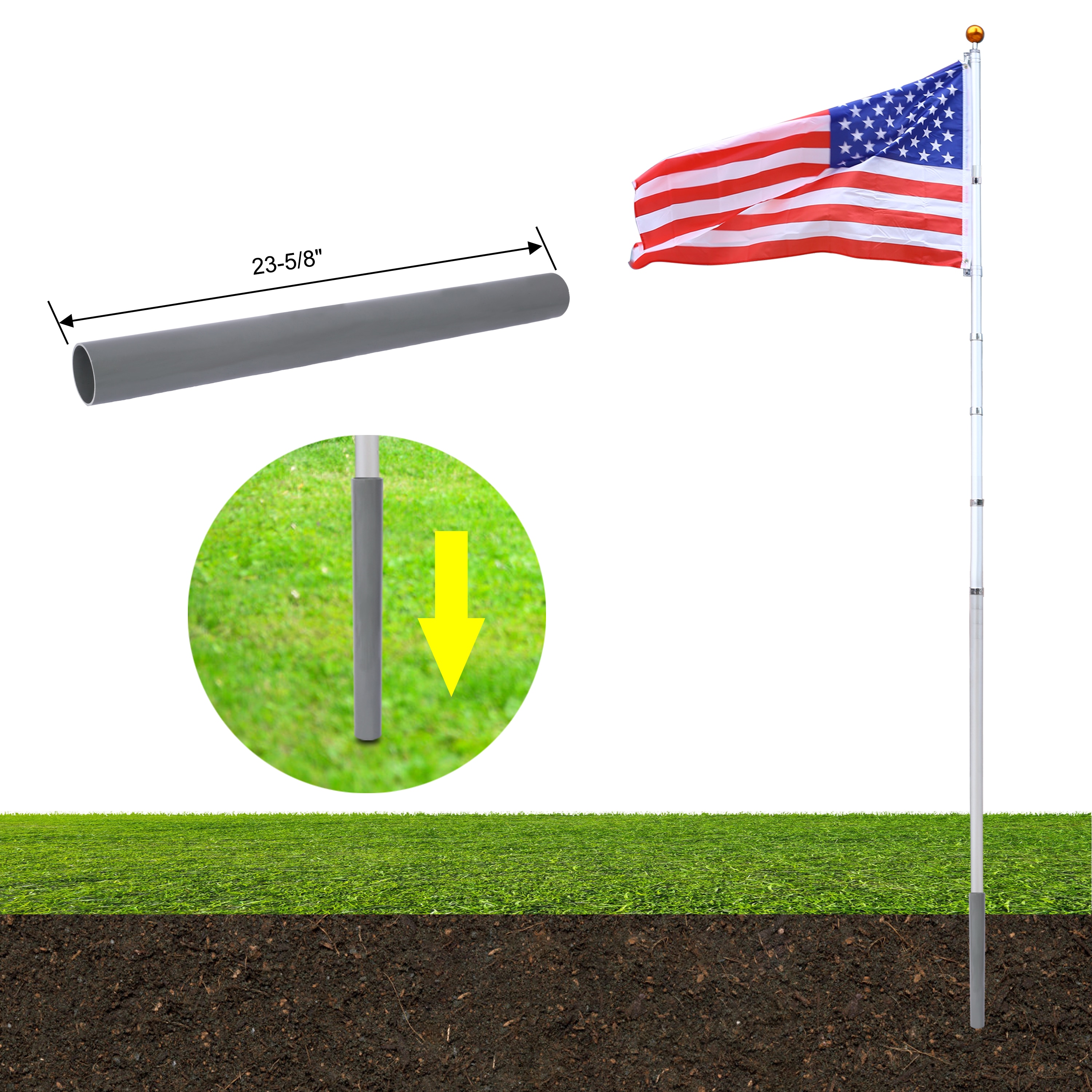 EXTRAUP YHLW465127586 Flag-Poles - View #2
