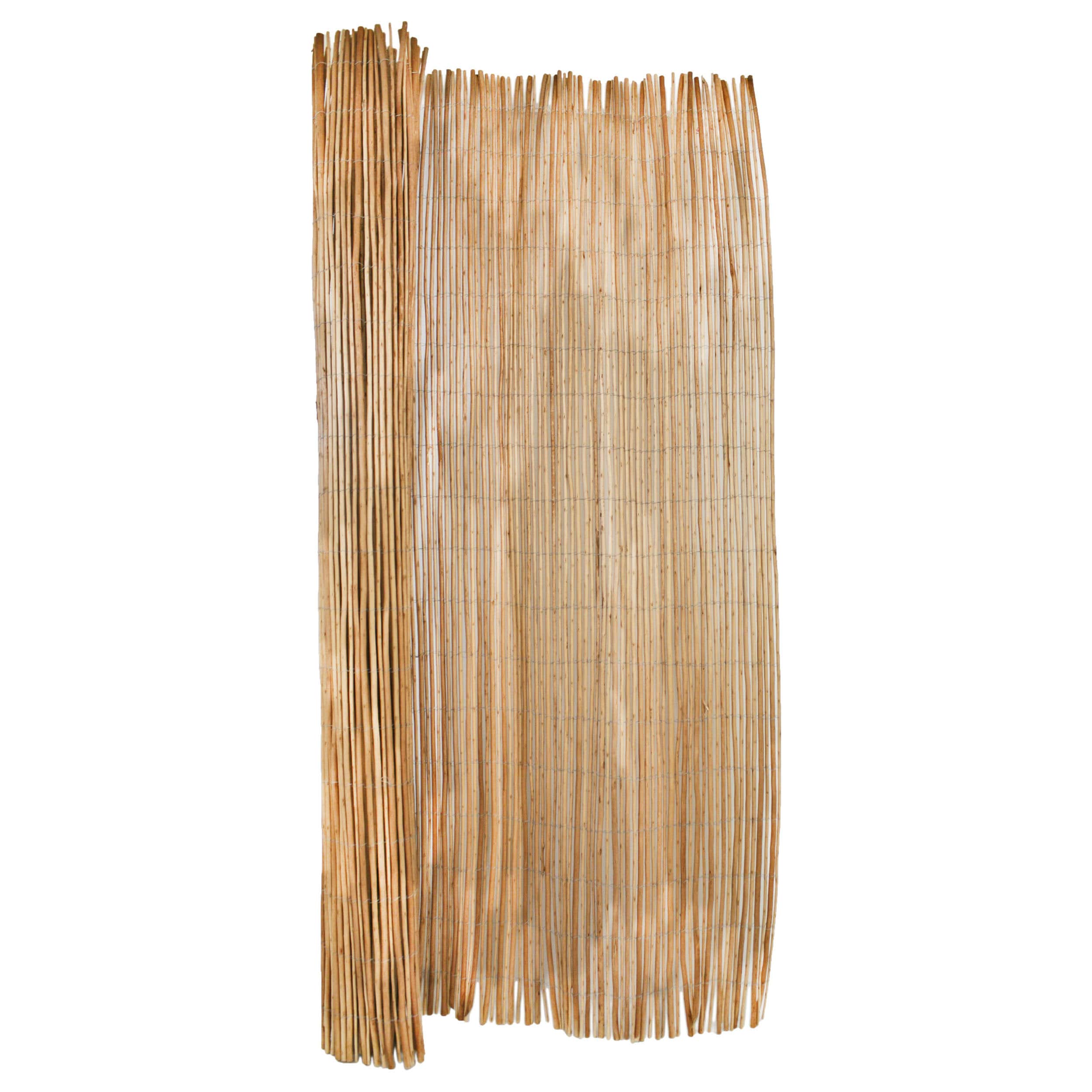 Backyard X-Scapes 20-WP68 6-ft x 8-ft Bamboo Semi-privacy No Dig Fence Panel