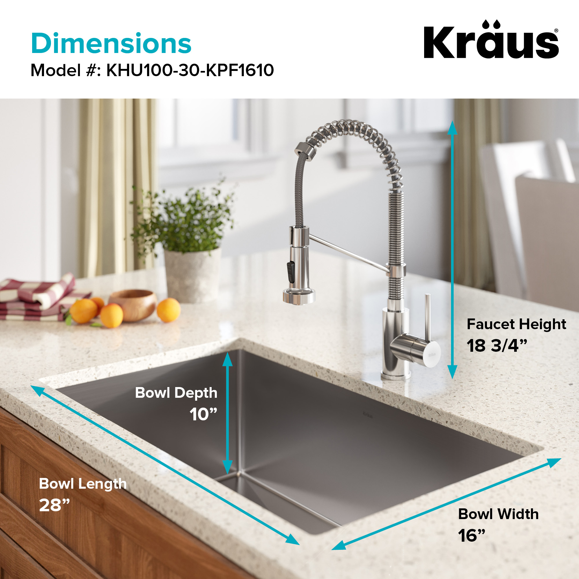 Kraus KHU10030161053SSCH Kitchen-Sinks - View #4