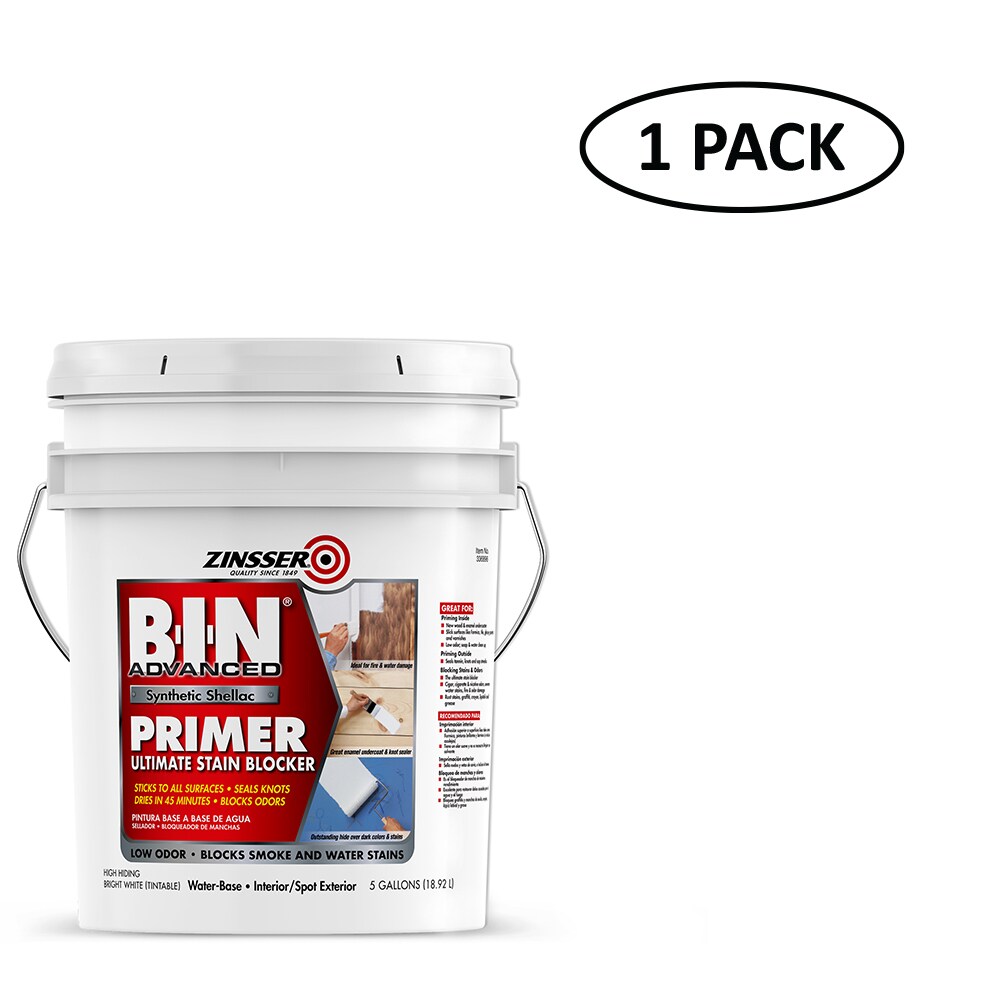 Zinsser BIN Interior Multipurpose Shellac Wall and Ceiling Primer (5