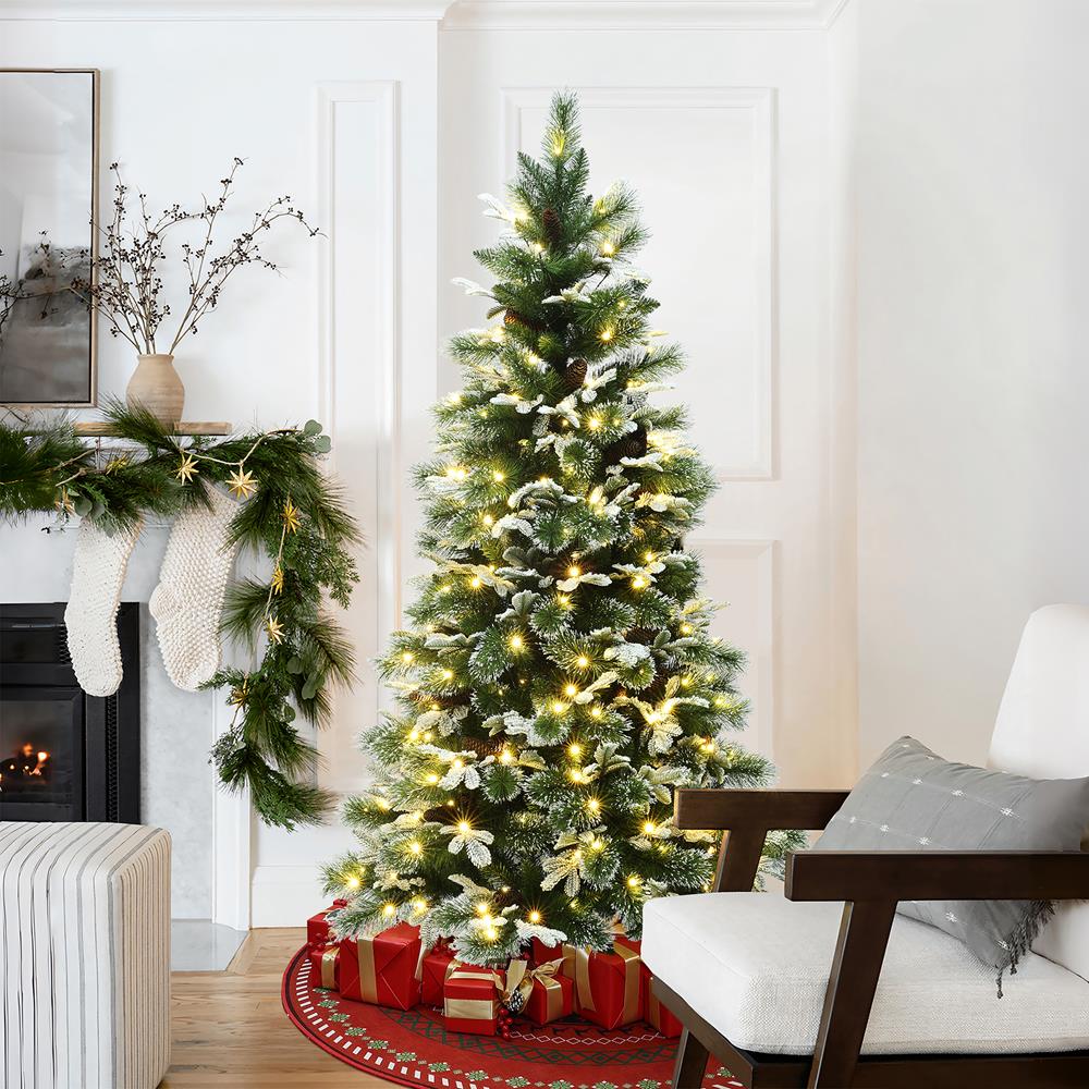 LuxenHome WHAP2439-6FT Artificial-Christmas-Trees - View #7