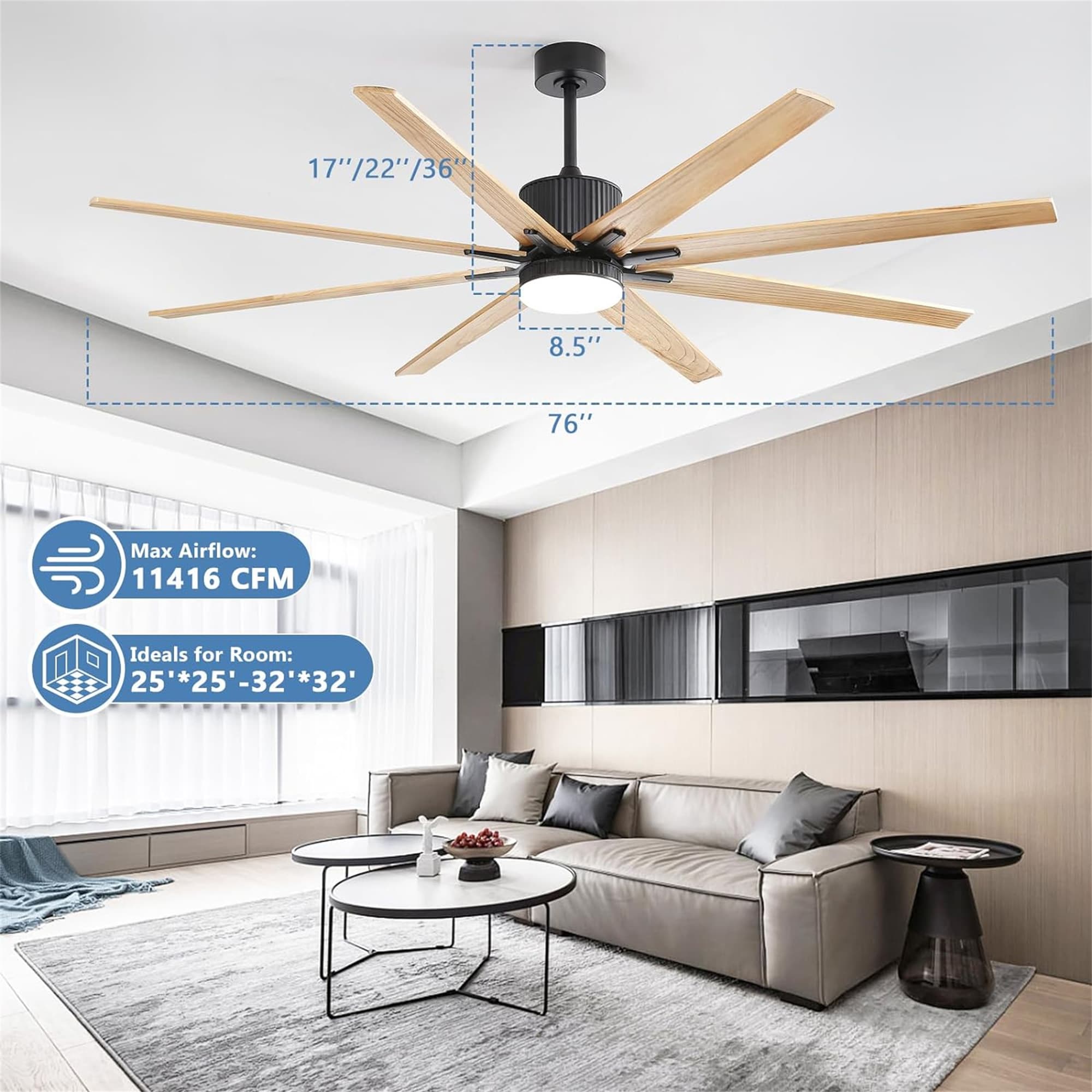 BABOOM BOM-W882P14-OR Ceiling-Fans - View #3