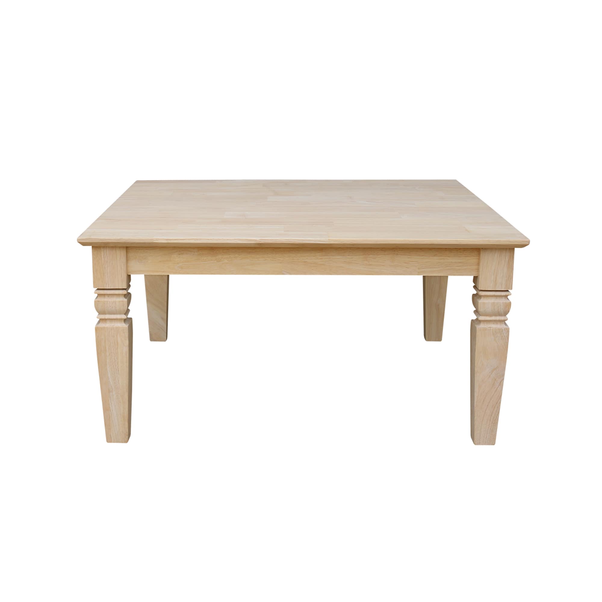 Elegant Java Square Solid Hardwood Coffee Table