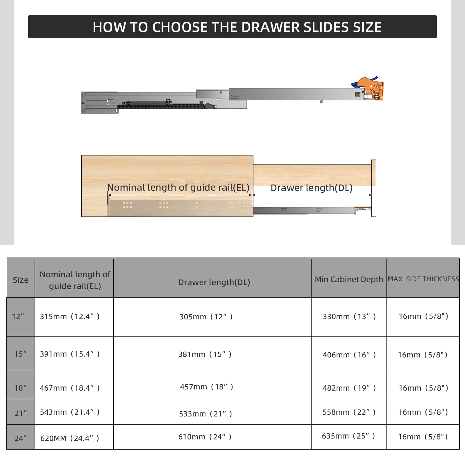 Aoibox LABMDK6D Drawer-Slides - View #3