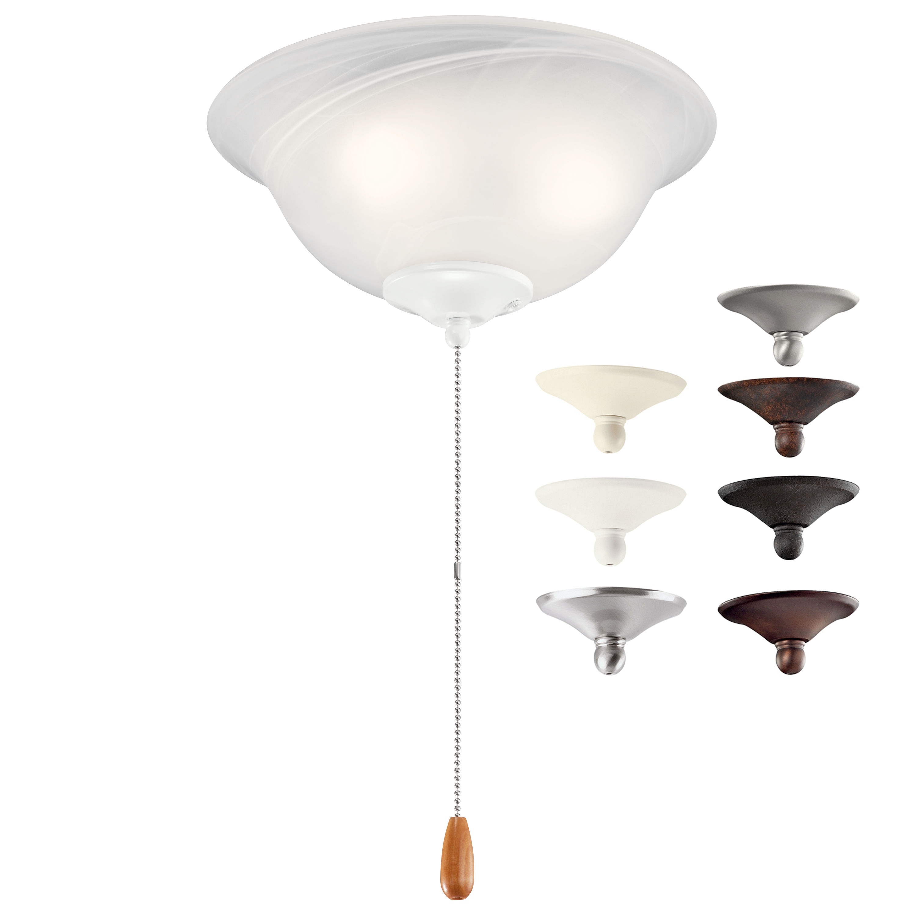 Kichler 11-in 3-Light Multiple LED Ceiling Fan Light Kit