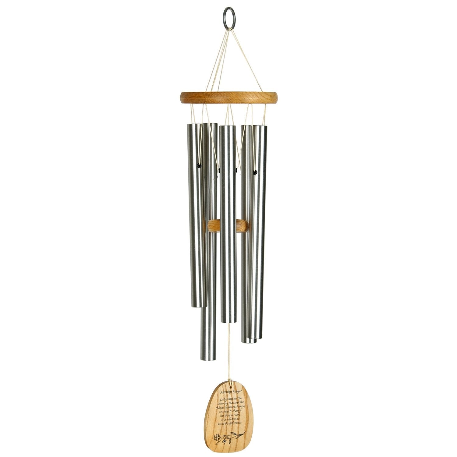 Woodstock Chimes WRSP 22-Inches Silver Metal Wind Chime