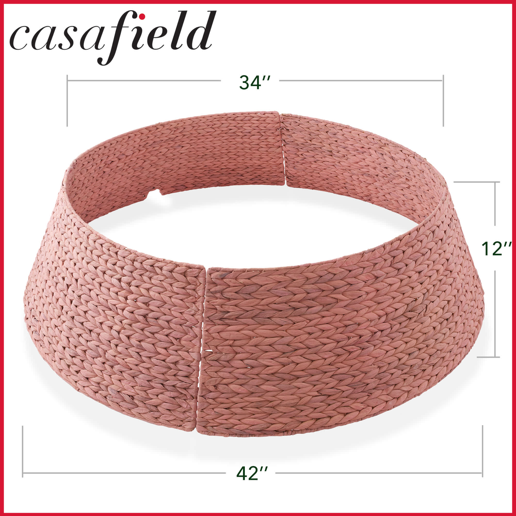 Casafield SZN-CLR-4216-PNK Tree-Skirts - View #7