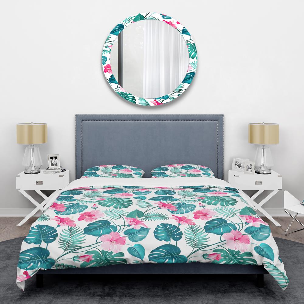 Designart BED24505-T 3 -Piece Blue Twin Duvet cover Set