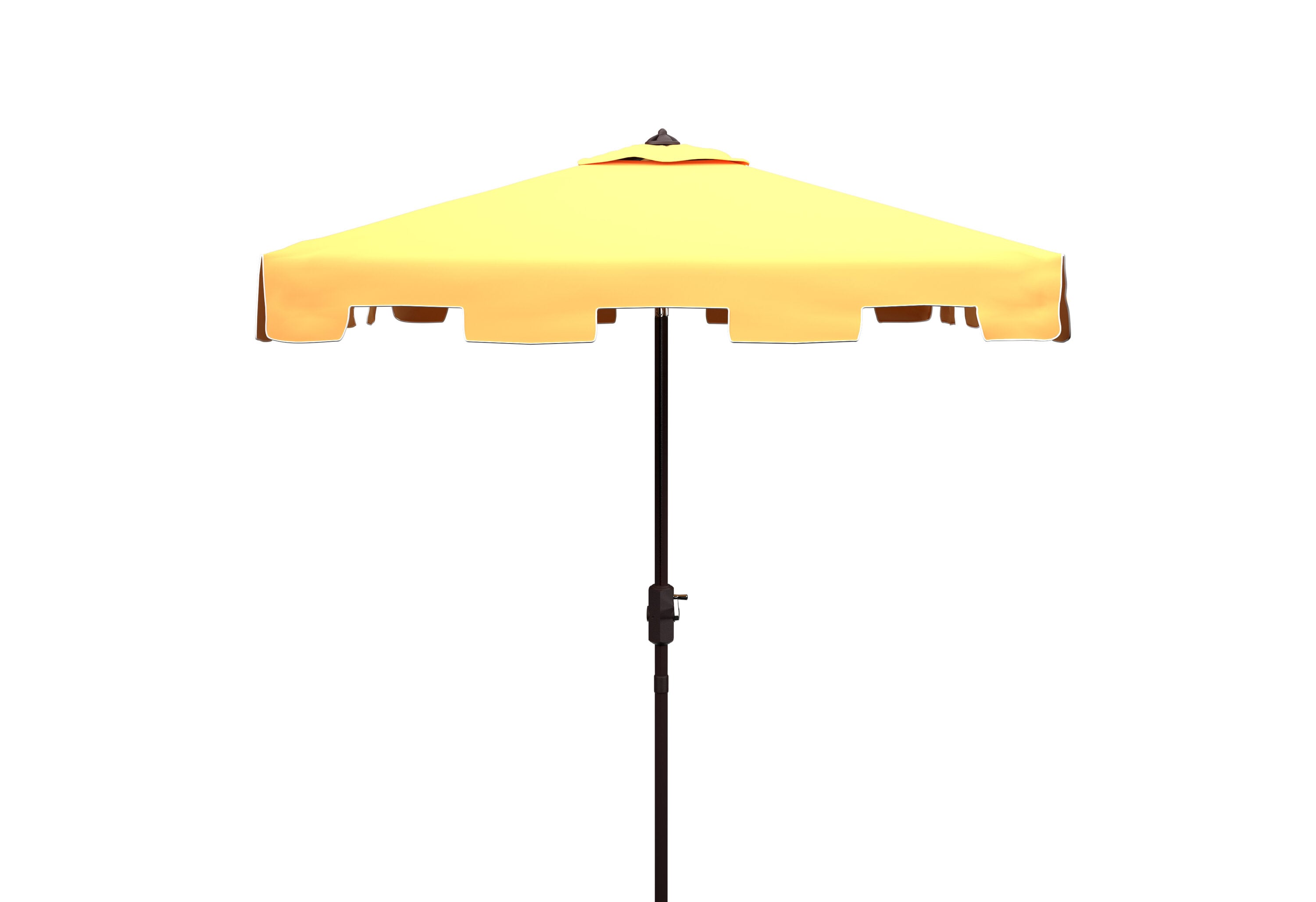 Safavieh PAT8400F 7.5-ft Aluminum Yellow Auto-tilt Market Patio Umbrella