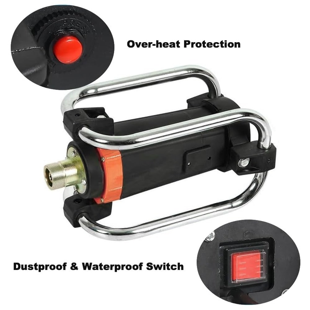 Tietoc 1600W Concrete Vibrator Tool 2HP Handheld Immersion Vibrator ...
