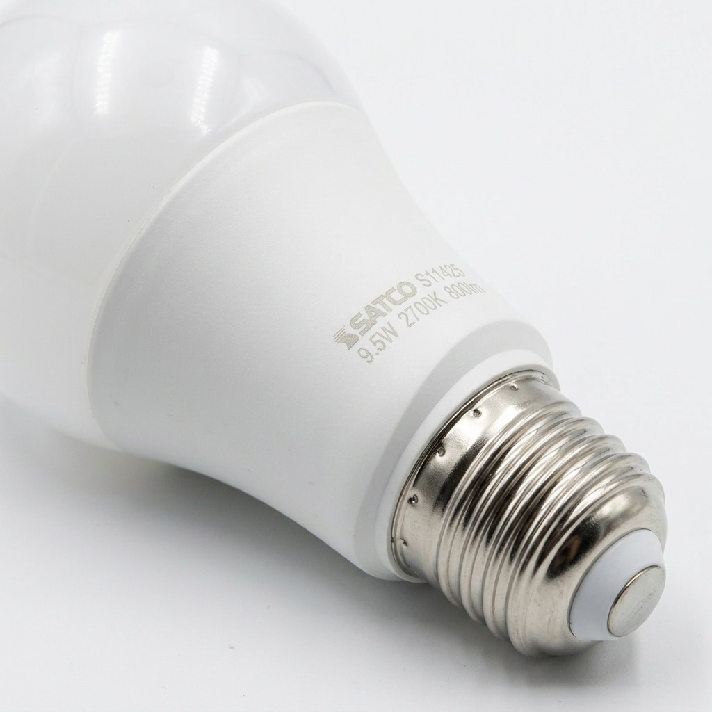 Satco  Type A A19 E26 (Medium) LED Bulb Warm White 60 Watt Equivalence 4 pk