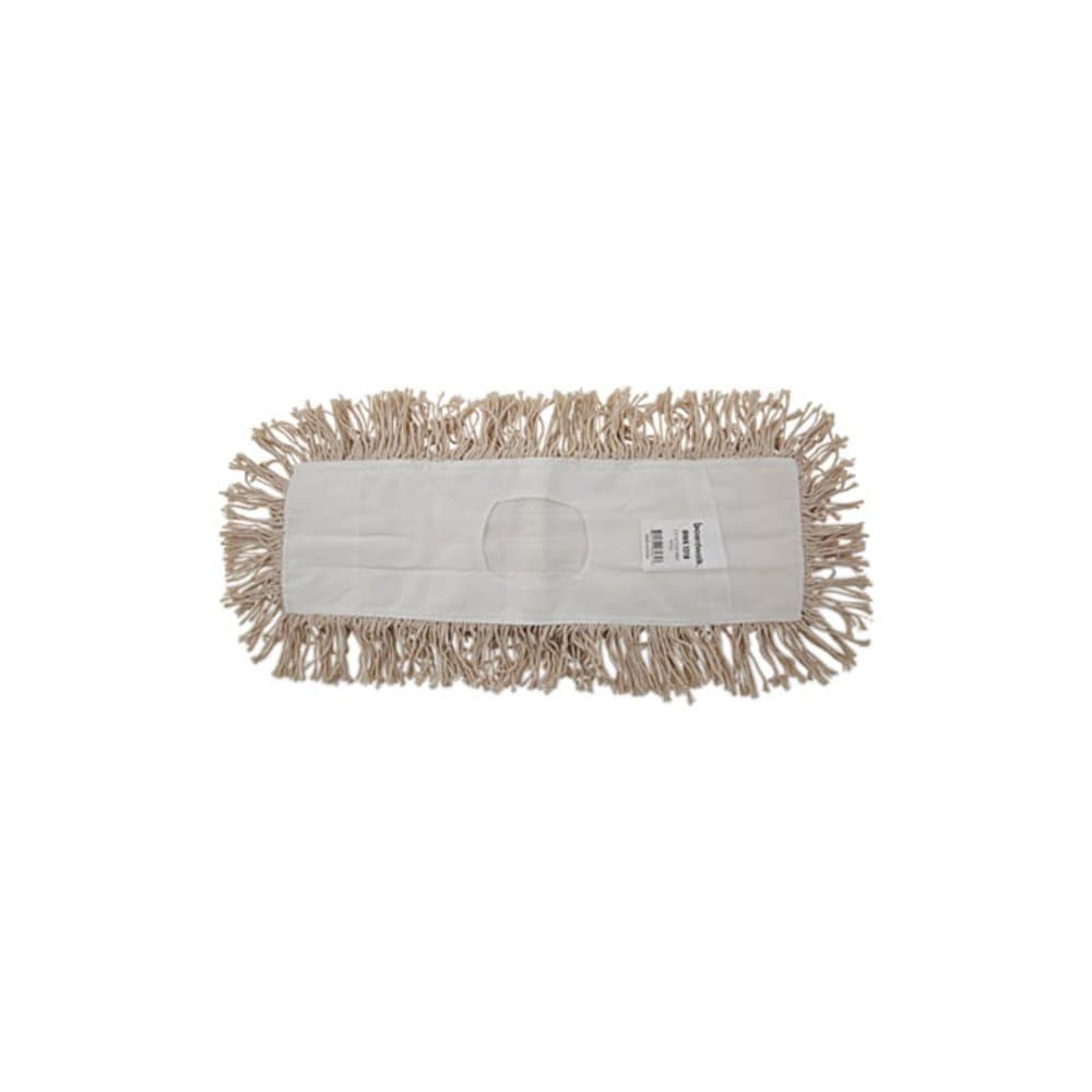 Boardwalk Industrial Dust Mop Head Hygrade Cotton 18 x 5 White