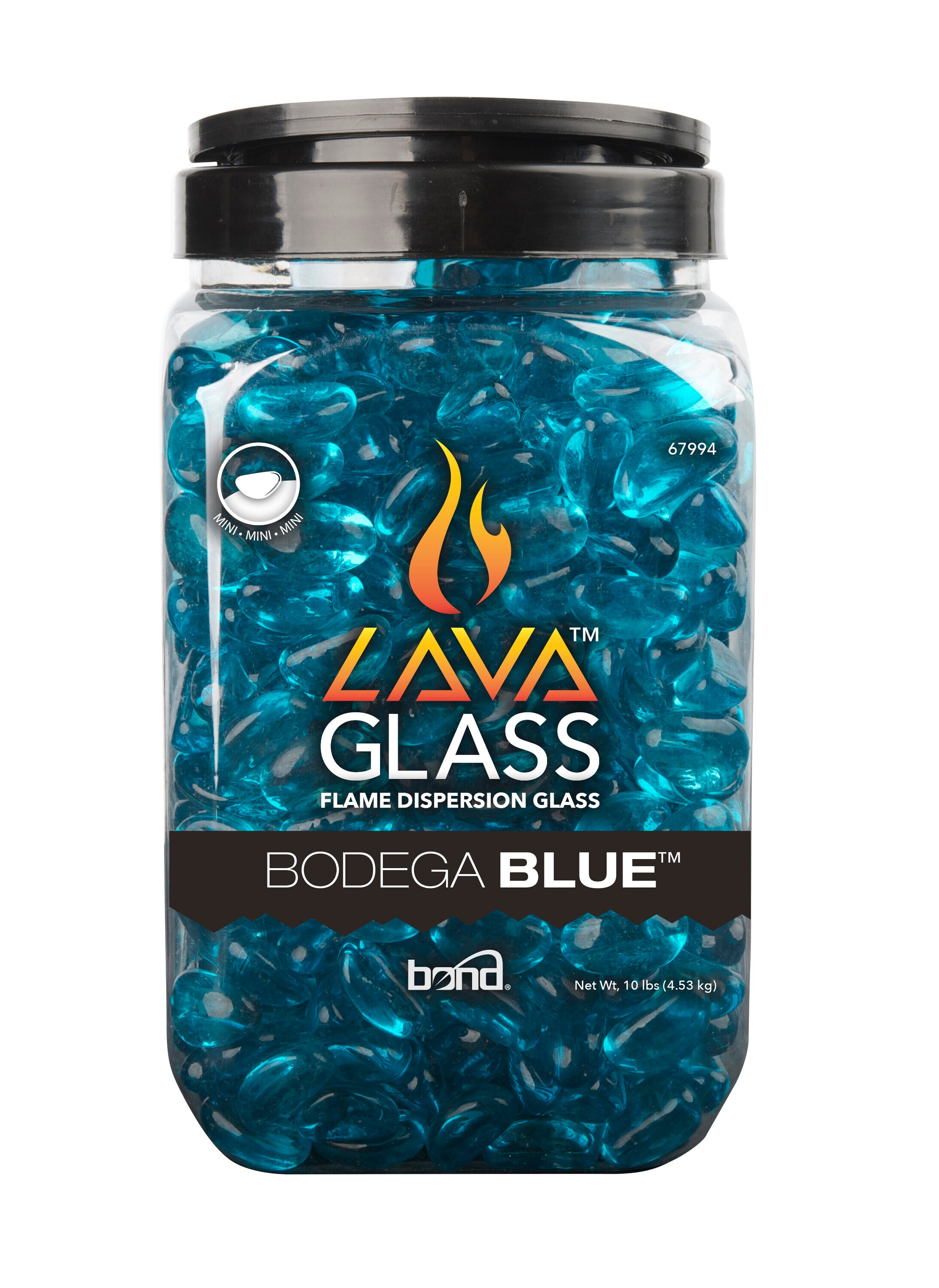 Lavaglass- Mini Bodega Blue 10 Lb Jar | - Bond 67994-1