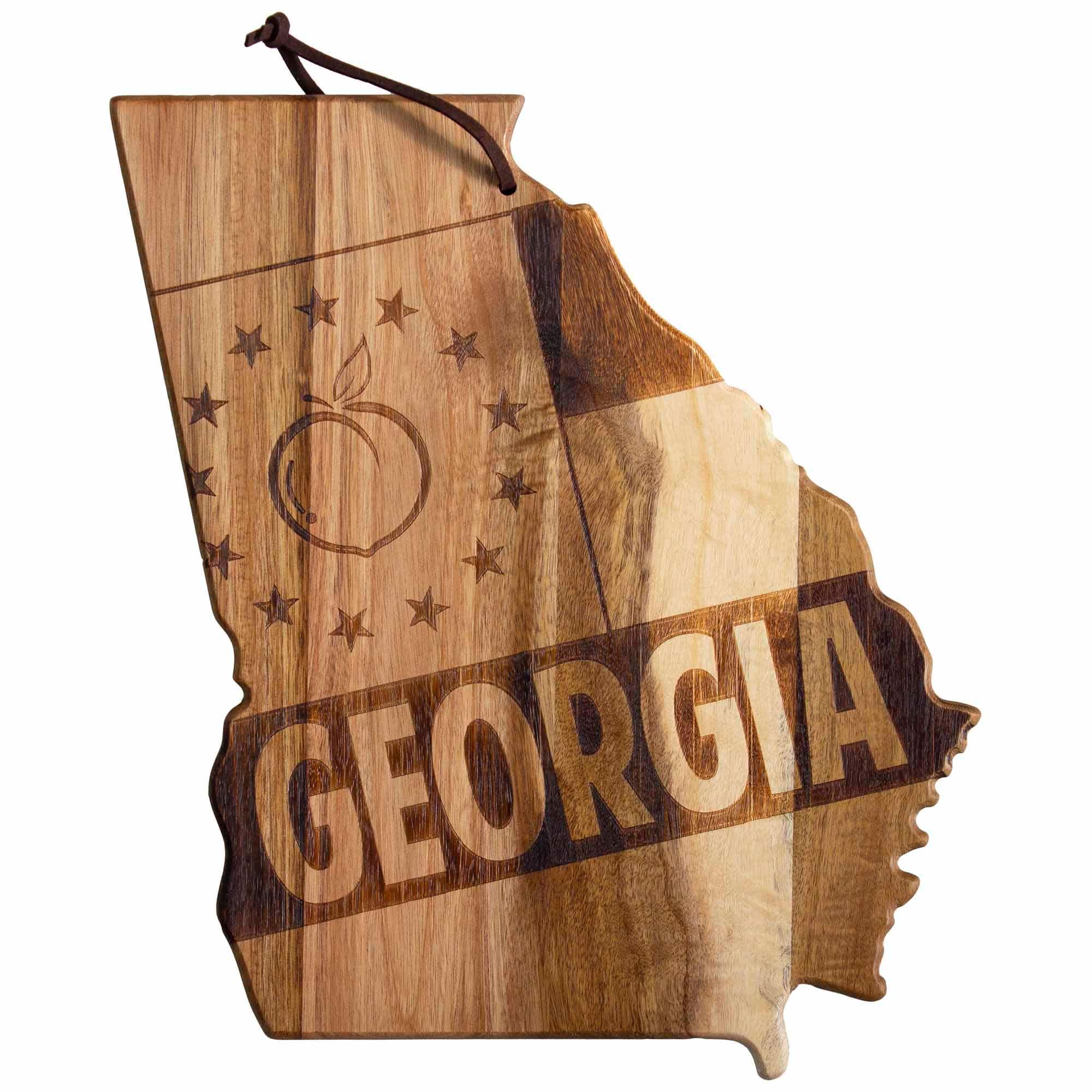 Totally Bamboo Rock and Branch Origins Georgia Wood Serving and Cutting Board