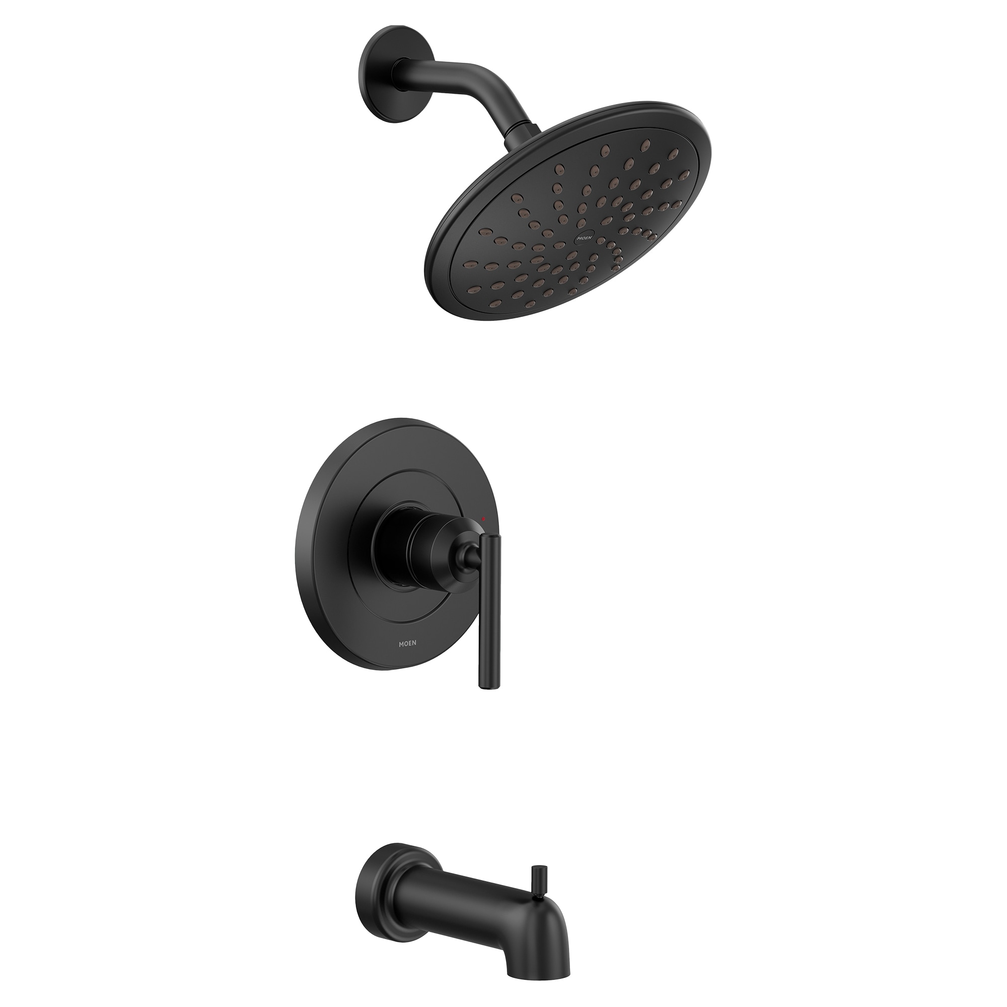 Moen UT3003EPBL Gibson Matte Black 1-handle Single function 8-Inches Round Shower Faucet