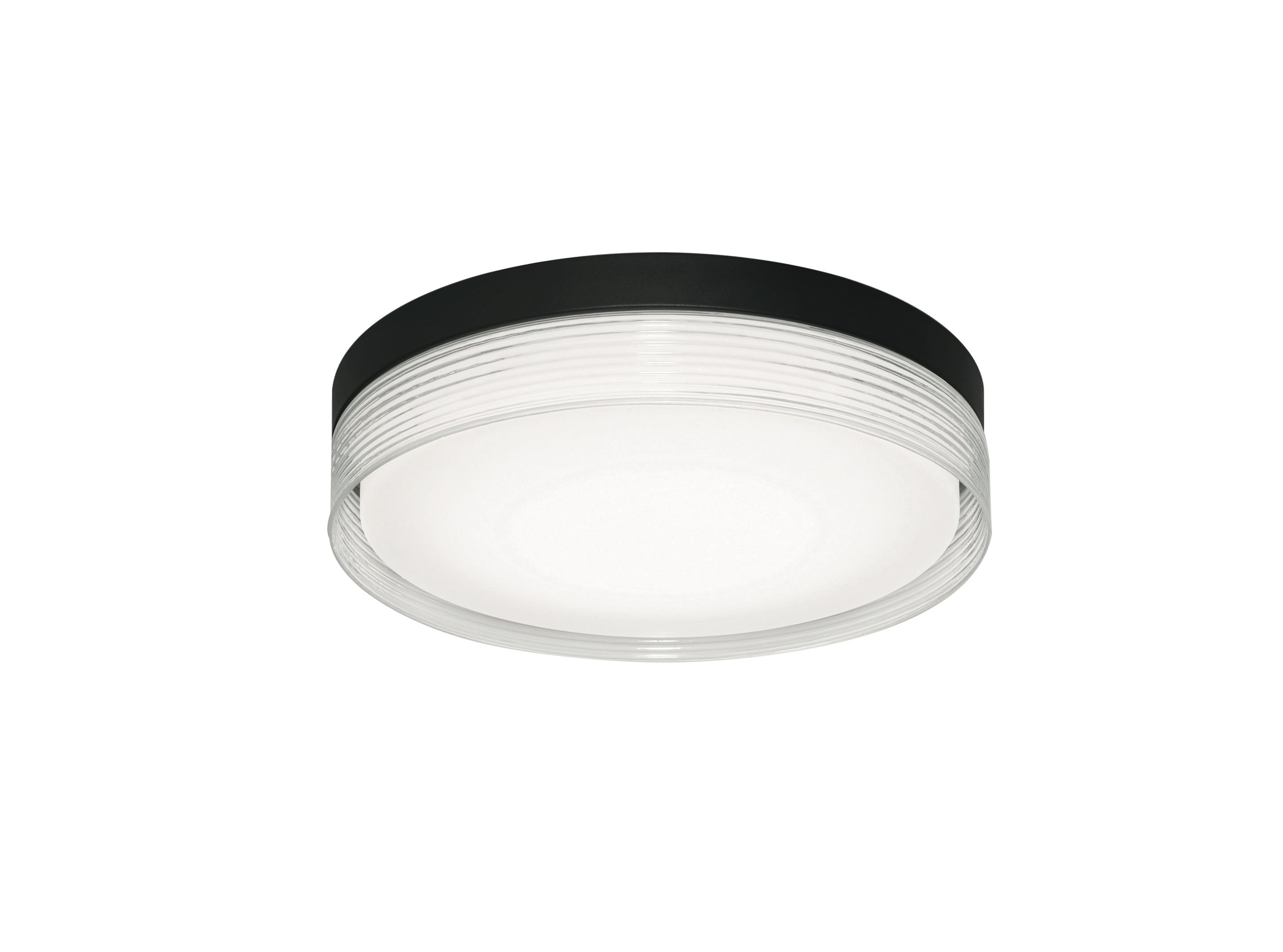 AFX TRBF12LAJD1BK Tribeca 1 -Light 12-in Black Integrated LED Flush Mount Light