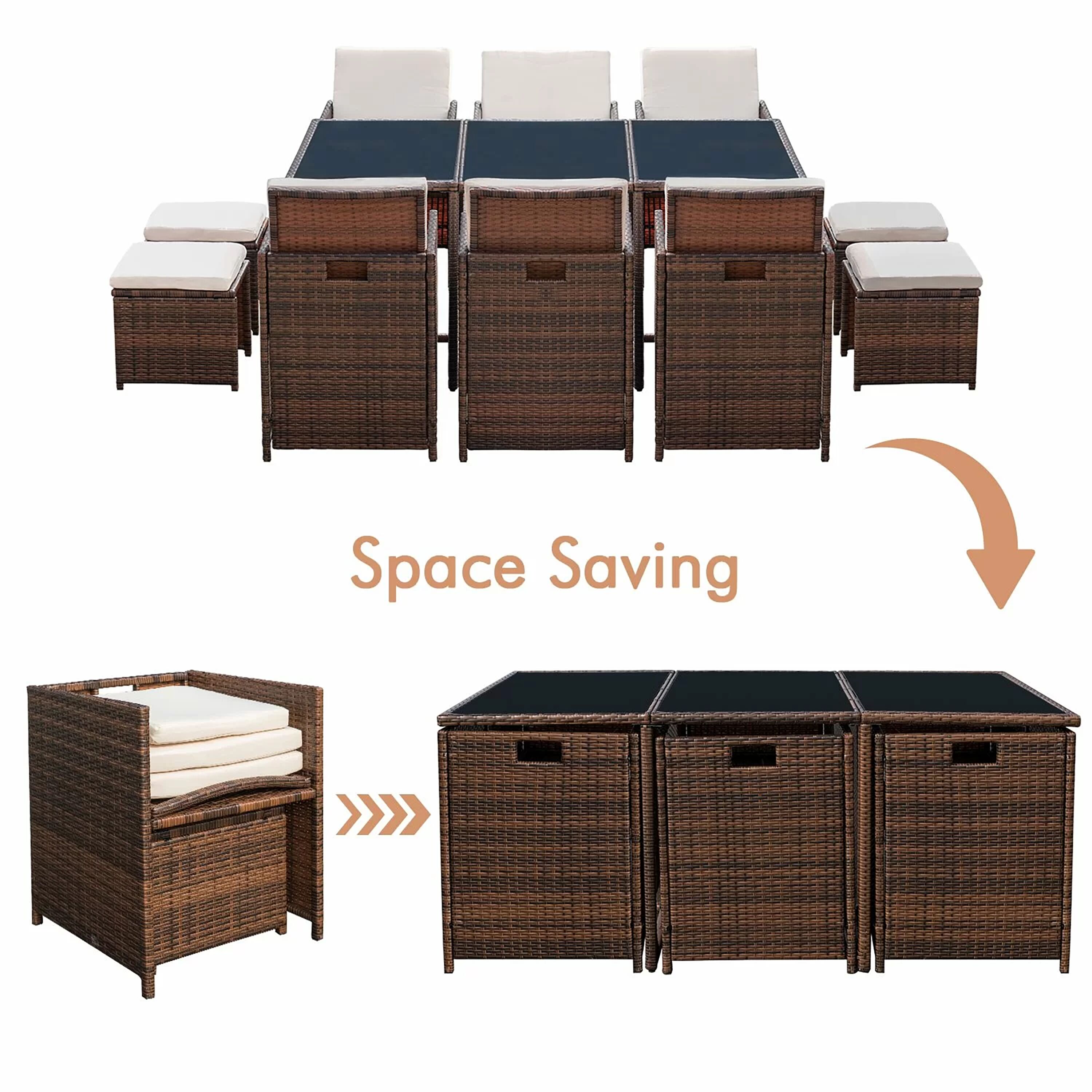 Vineego LS-LCRF3TAB2C2F Patio-Dining-Sets - View #3