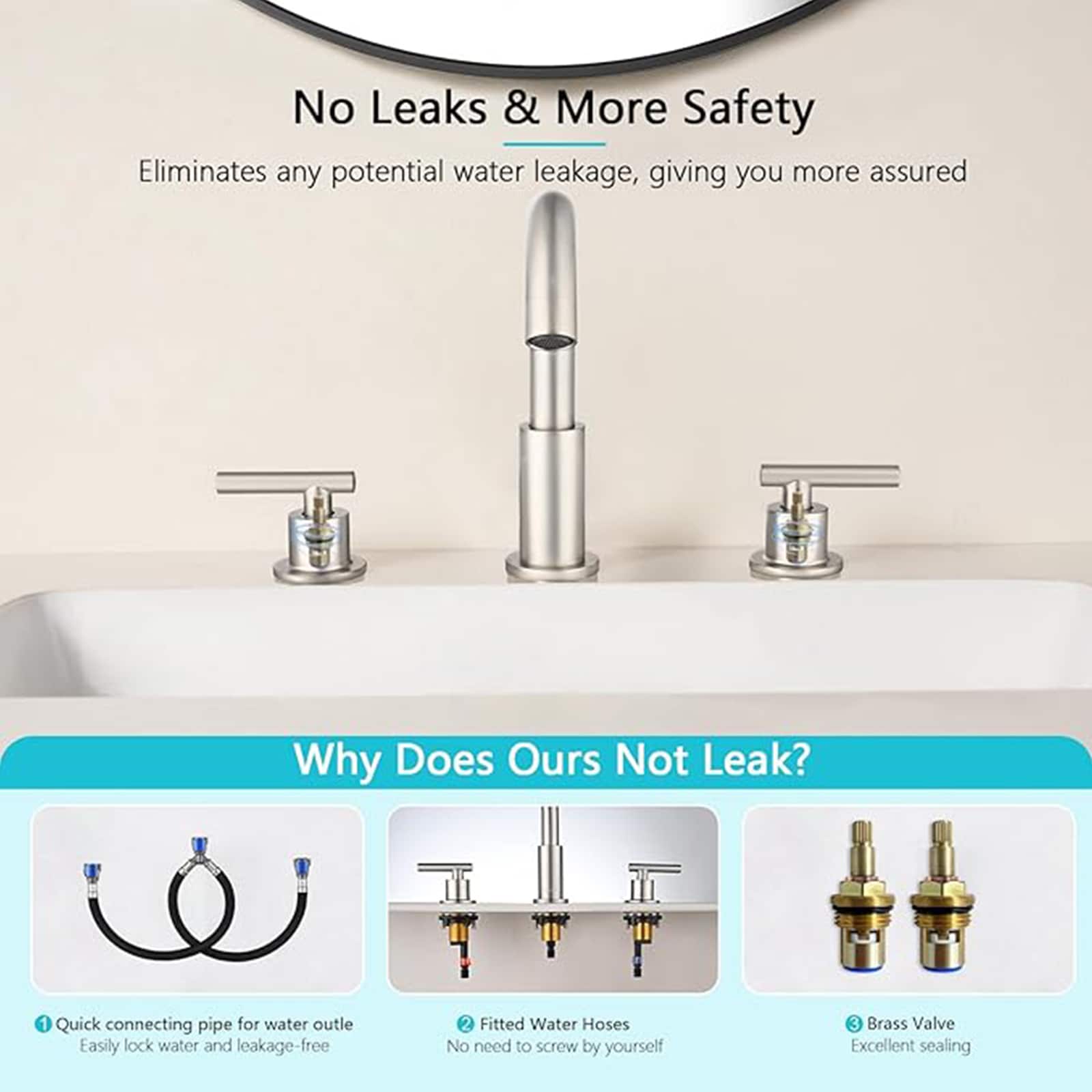 BYH HM-8LT-NICKEL Lavatory-Faucets - View #5