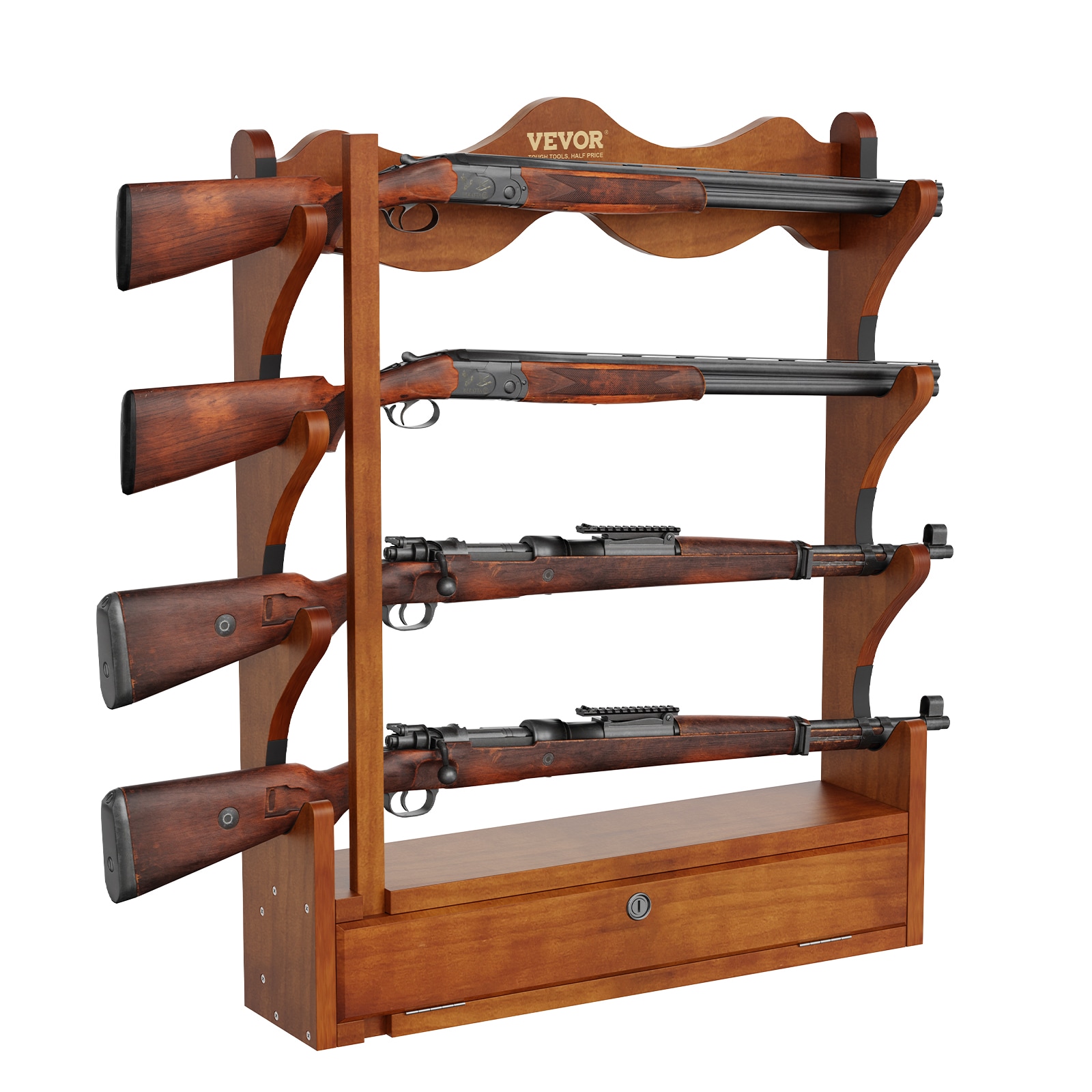 VEVOR CLQJMC000000Q17WRV0 Gun Display 4 -Gun Biometric Lock Gun cabinet