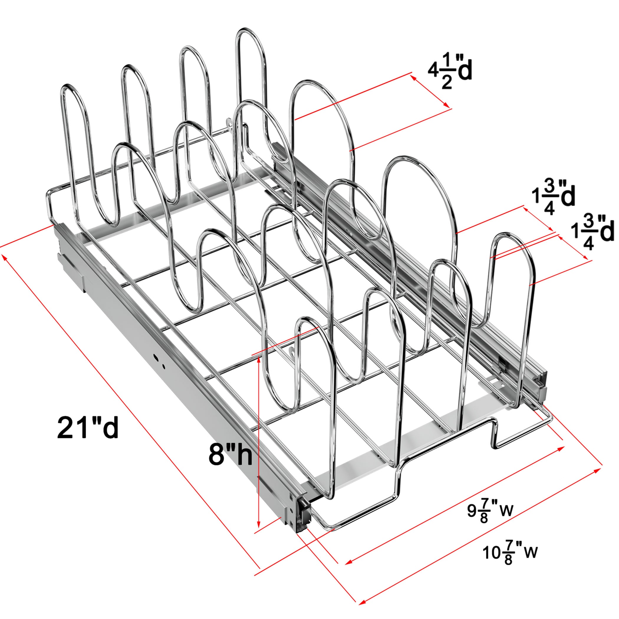 LOVMOR LL-2F360050AE-LYJ Pull-Out-Cabinet-Baskets - View #2