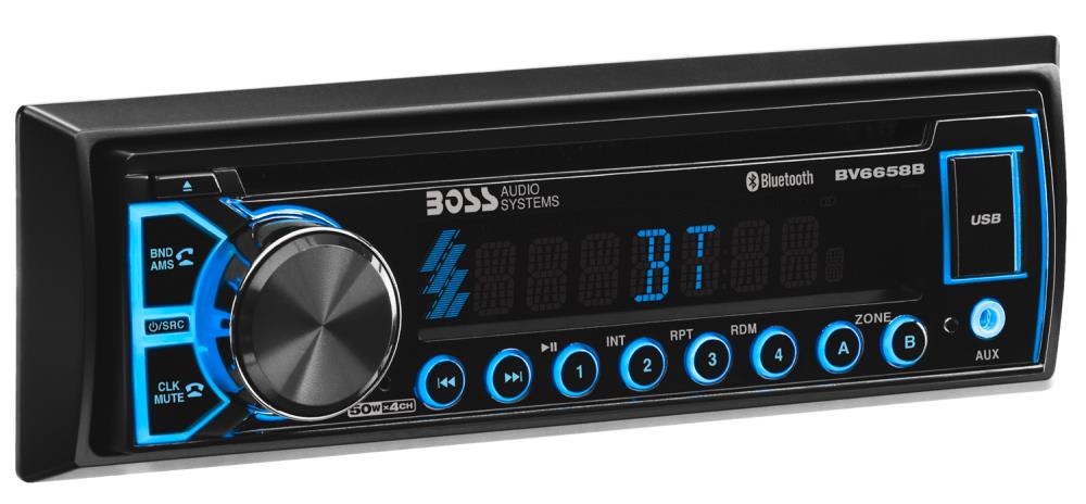 Boss Audio Systems BLUETOOTH® | IN-DASH SINGLE-DIN DVD/CD/MP3/AM/FM RECEIVER,Featuring 3.2"" Widescreen Digital TFT LCD Monitor, DUAL ZONE -  BV6658B
