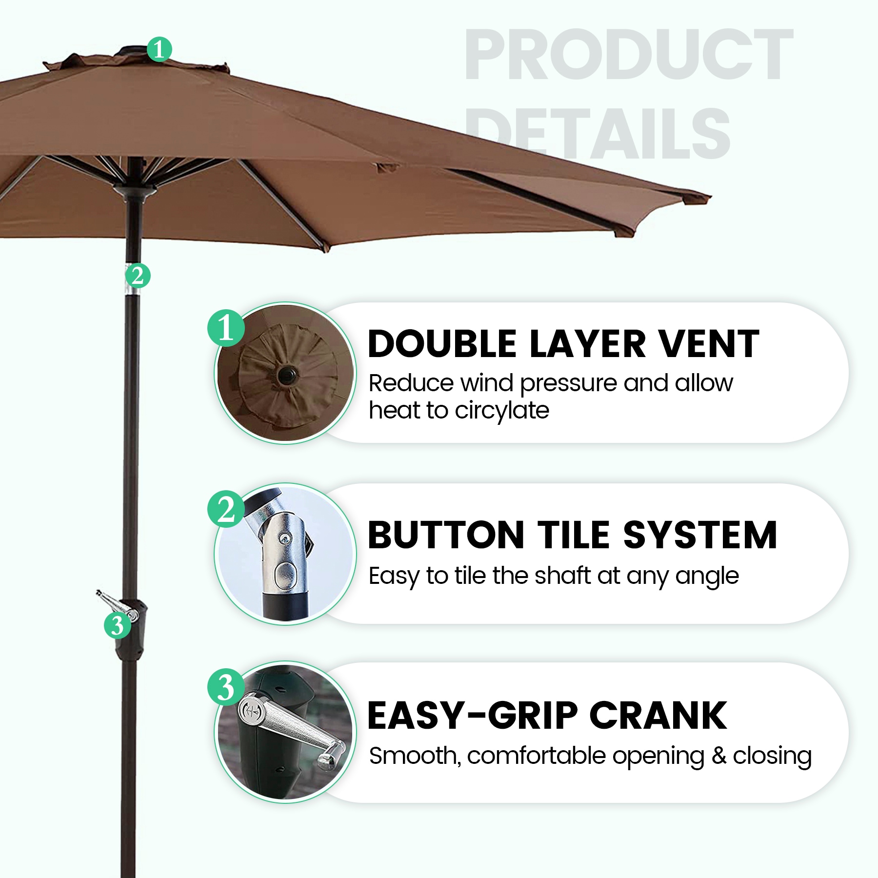 BANSA ROSE YB00KN210724466 Umbrellas-2 - View #6