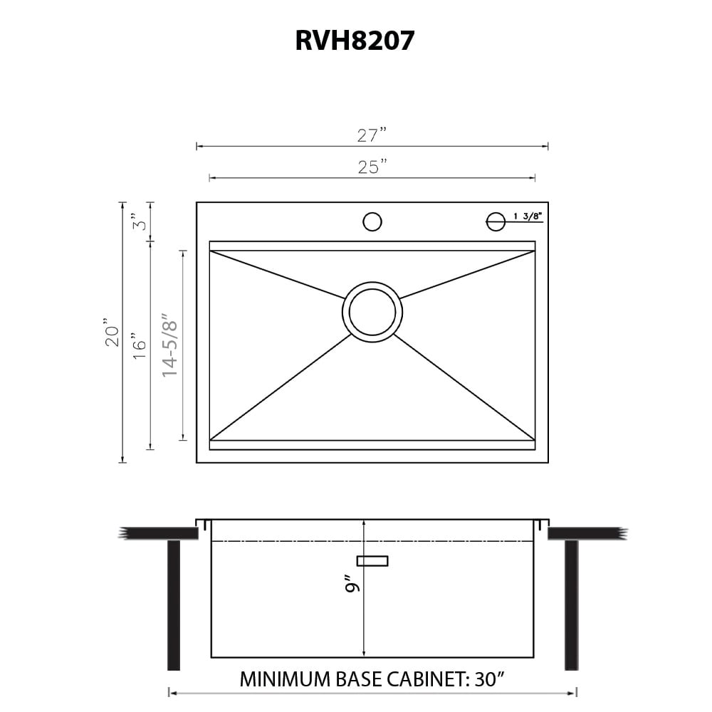 Ruvati RVH8207 Kitchen-Sinks - View #9